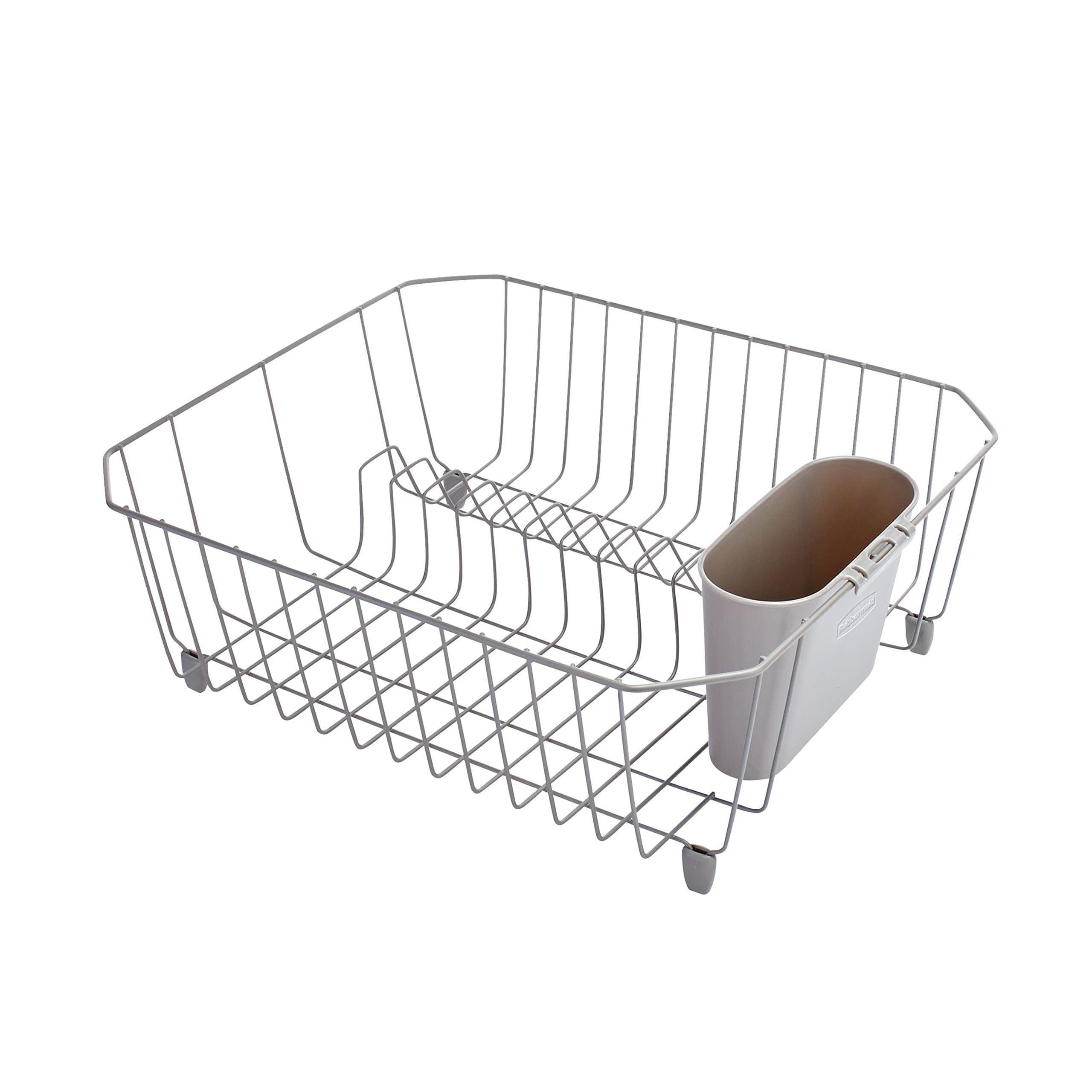 Rubbermaid Disinfectant Dish Drainer, Small, White