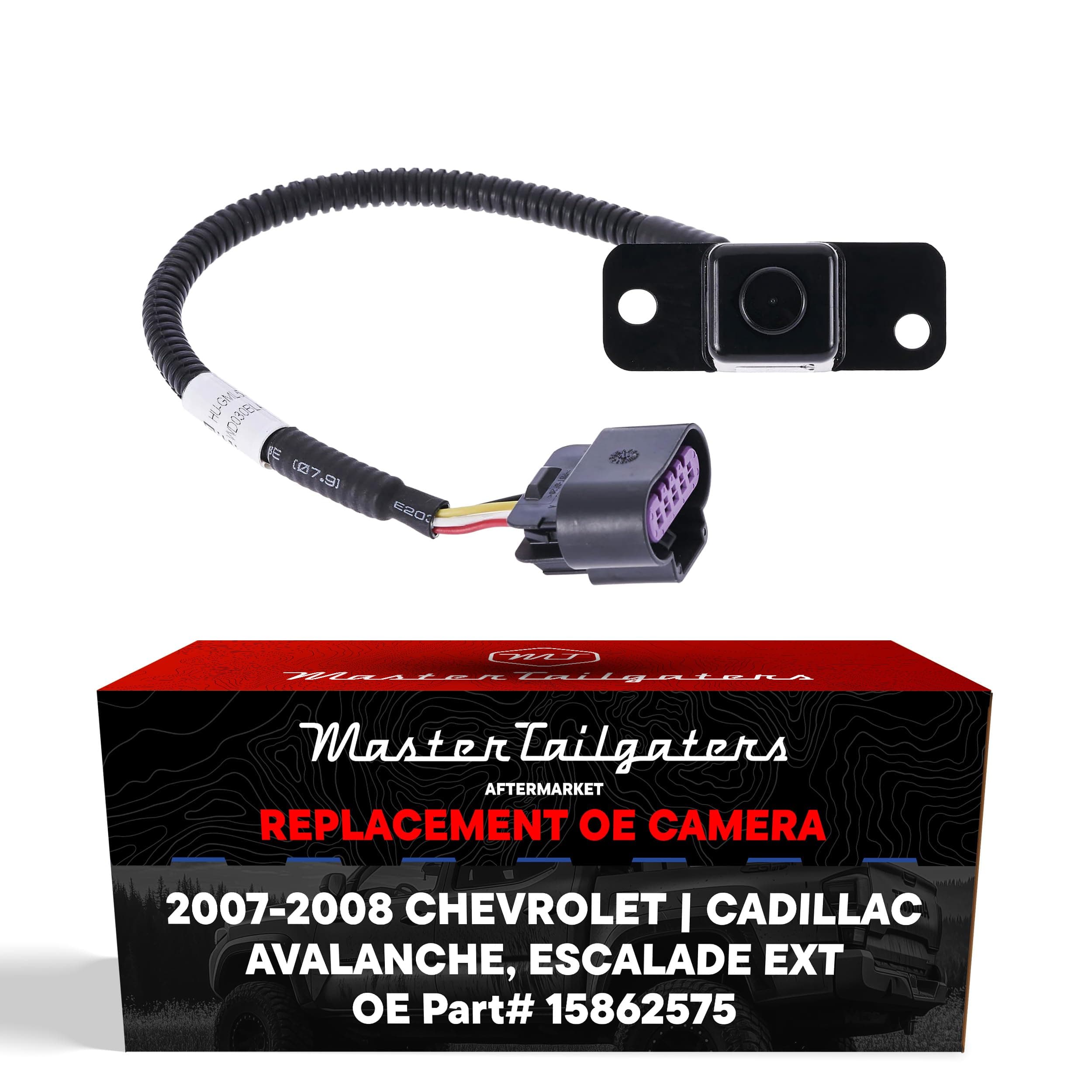 Master Tailgaters Replacement for Chevrolet Avalanche/Cadillac Escalade EXT (2007-2008) Backup Camera OE Part # 15862575