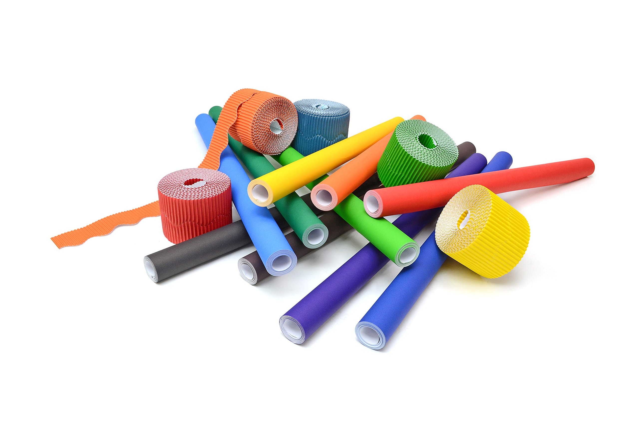 Value Classroom Display Pack - Poster Paper Rolls & Corrugated Borders Combo Pack