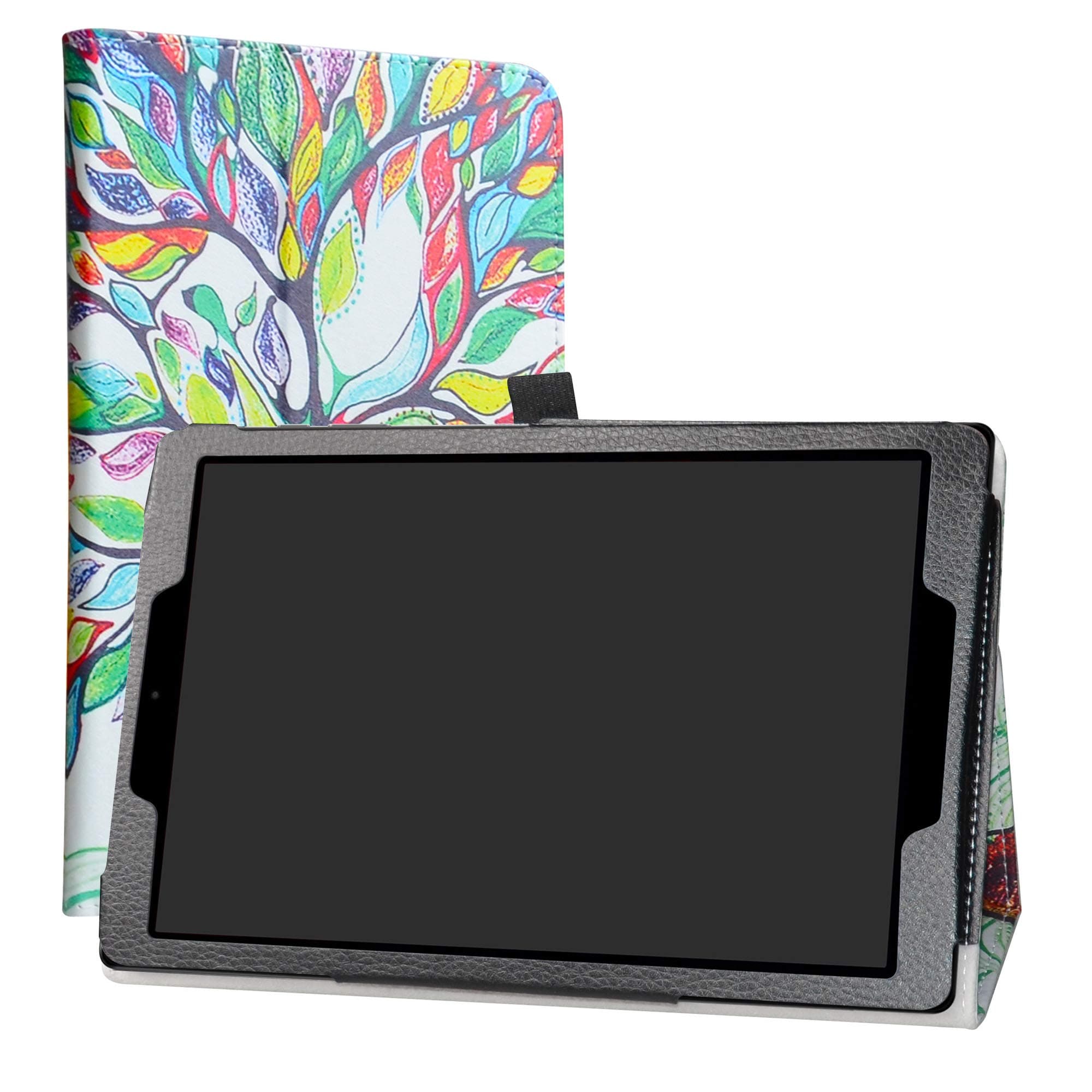 Compatible with Chuwi HiPad X Tablet Case,PU Leather Slim Folding Stand Cover for Chuwi HiPad X Android 10.1 Inch Tablet PC (Not fit CHUWI Hi10),Love Tree