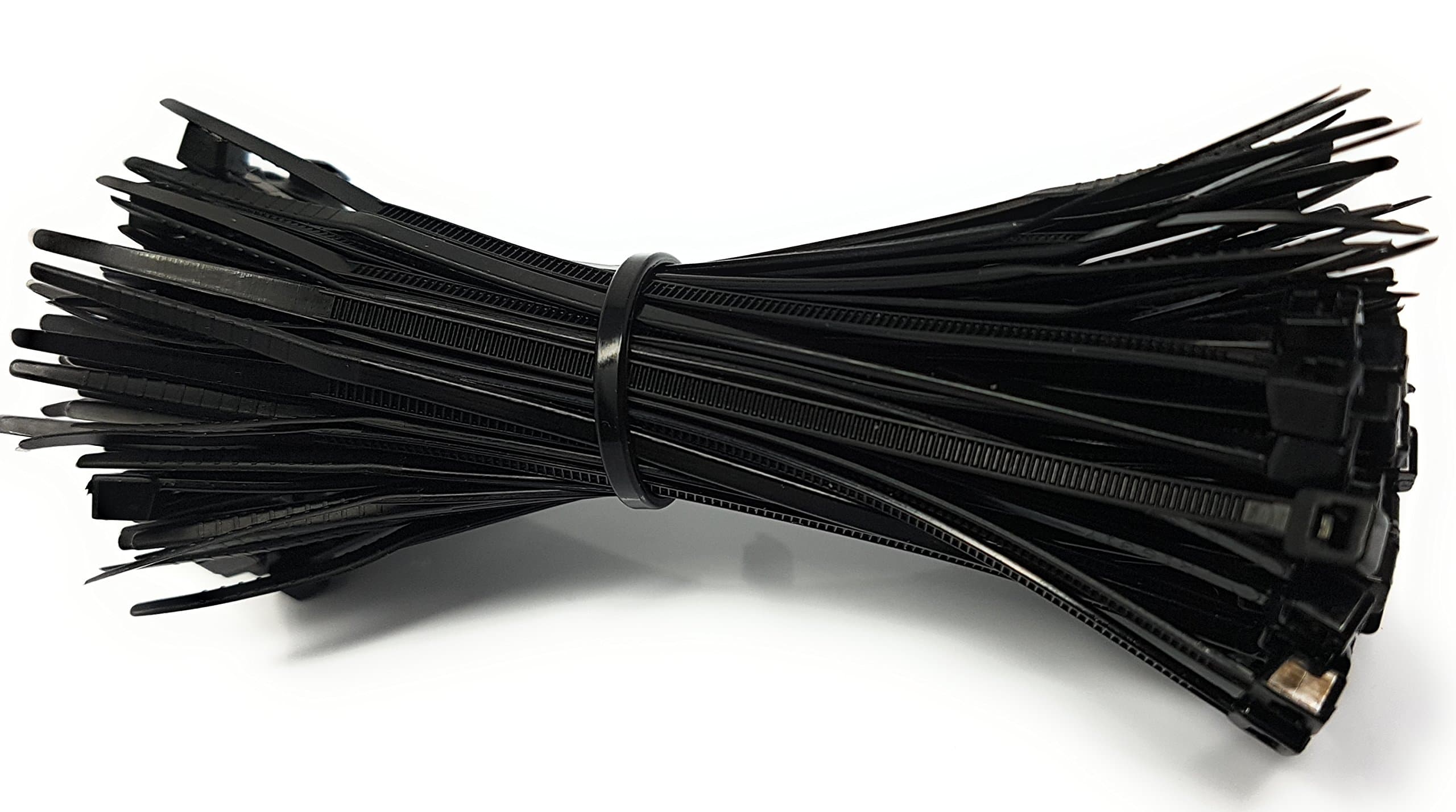 100 Pcs Cable Ties 100mm x 2.5mm Black SmallTies 10 cm x 2.5 mm
