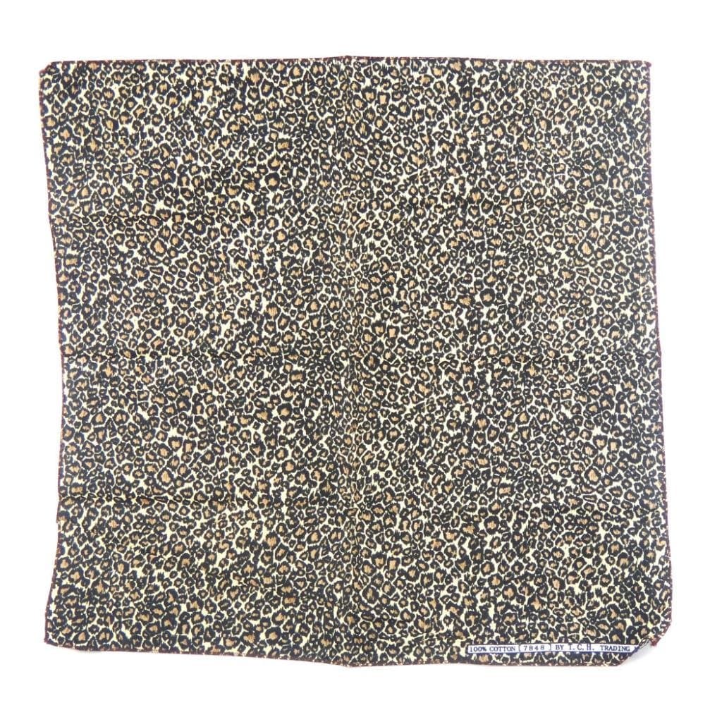 OWM Handkerchief Leopard Print Bandanas Brown