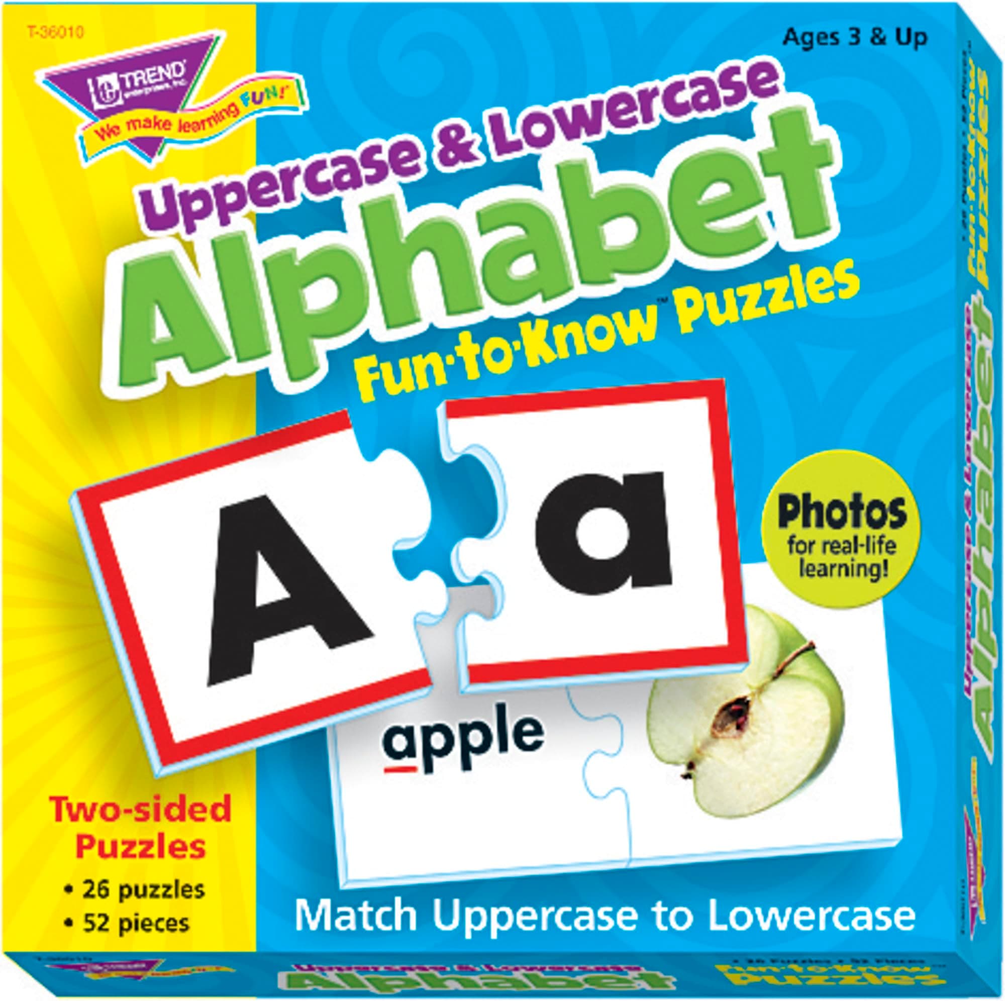 Fun-to-Know Puzzles: Uppercase & Lowercase Alphabet