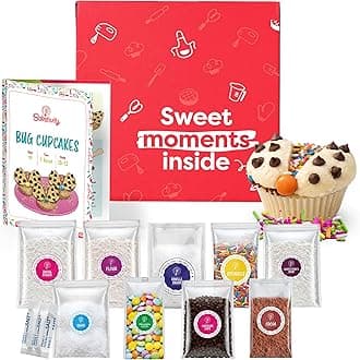 BAKETIVITY Kids Baking DIY Activity Kit - Bake Delicious Bug Cupcakes with Pre-Measured Ingredients – Best Gift Idea for Boys and Girls Ages 6-12