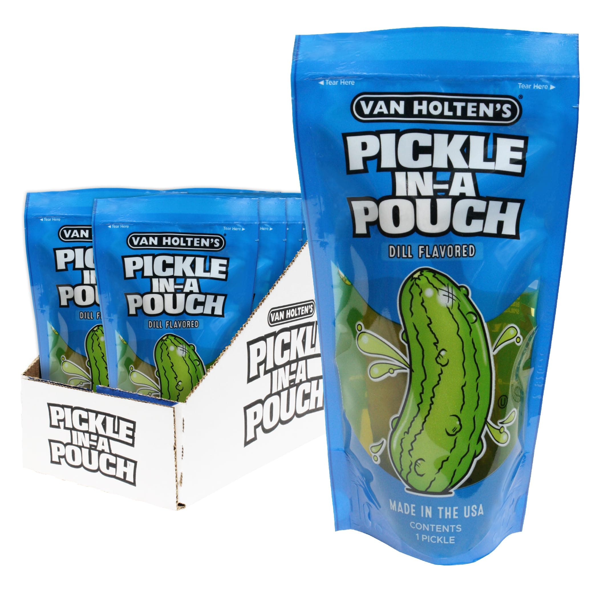 Pickle-In-A-Pouch Large Dill - 12 Pac