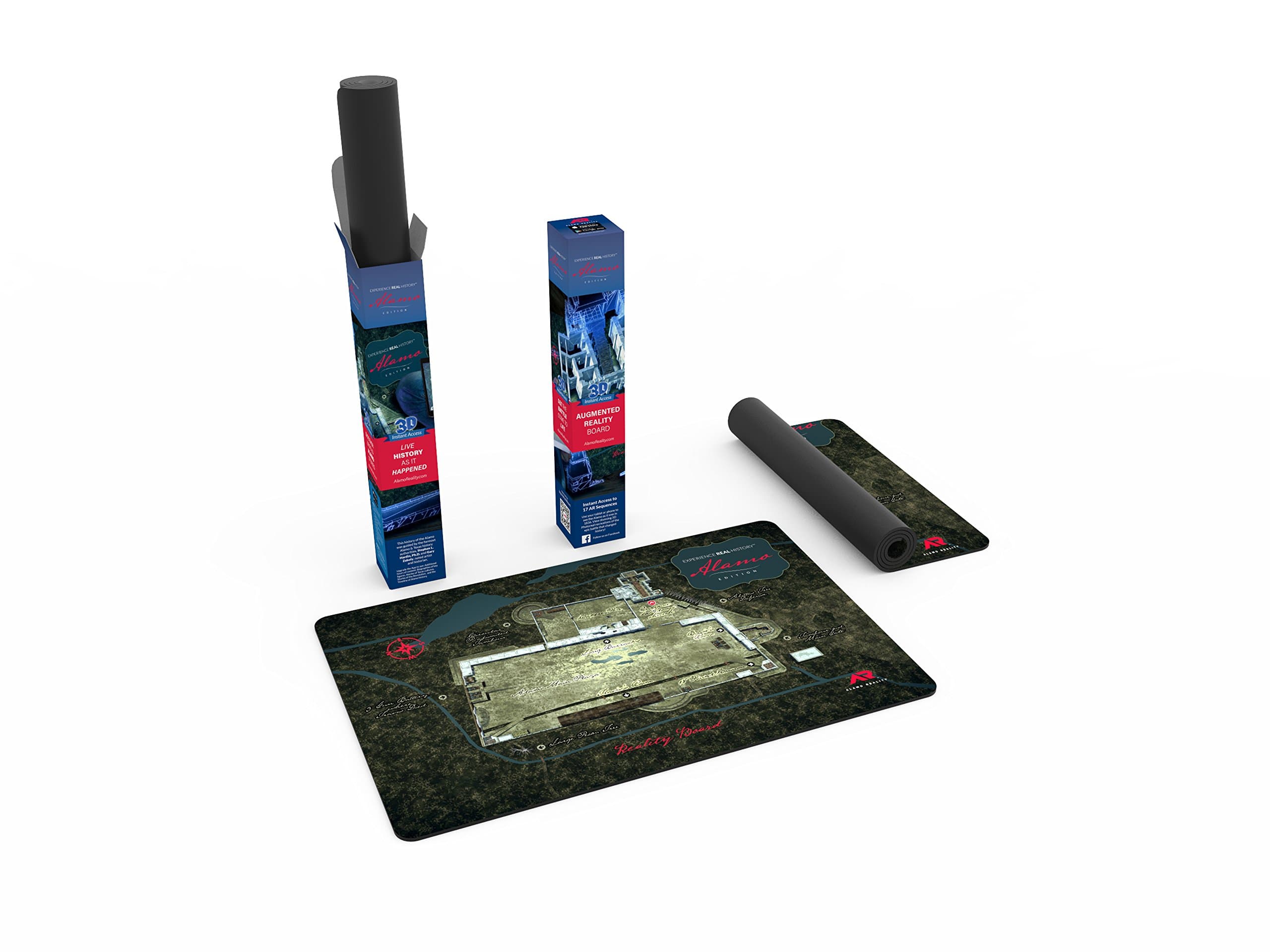 Experience Real History 3D Alamo Diorama Board, US History Learning with Augmented Reality, Educational and Fun