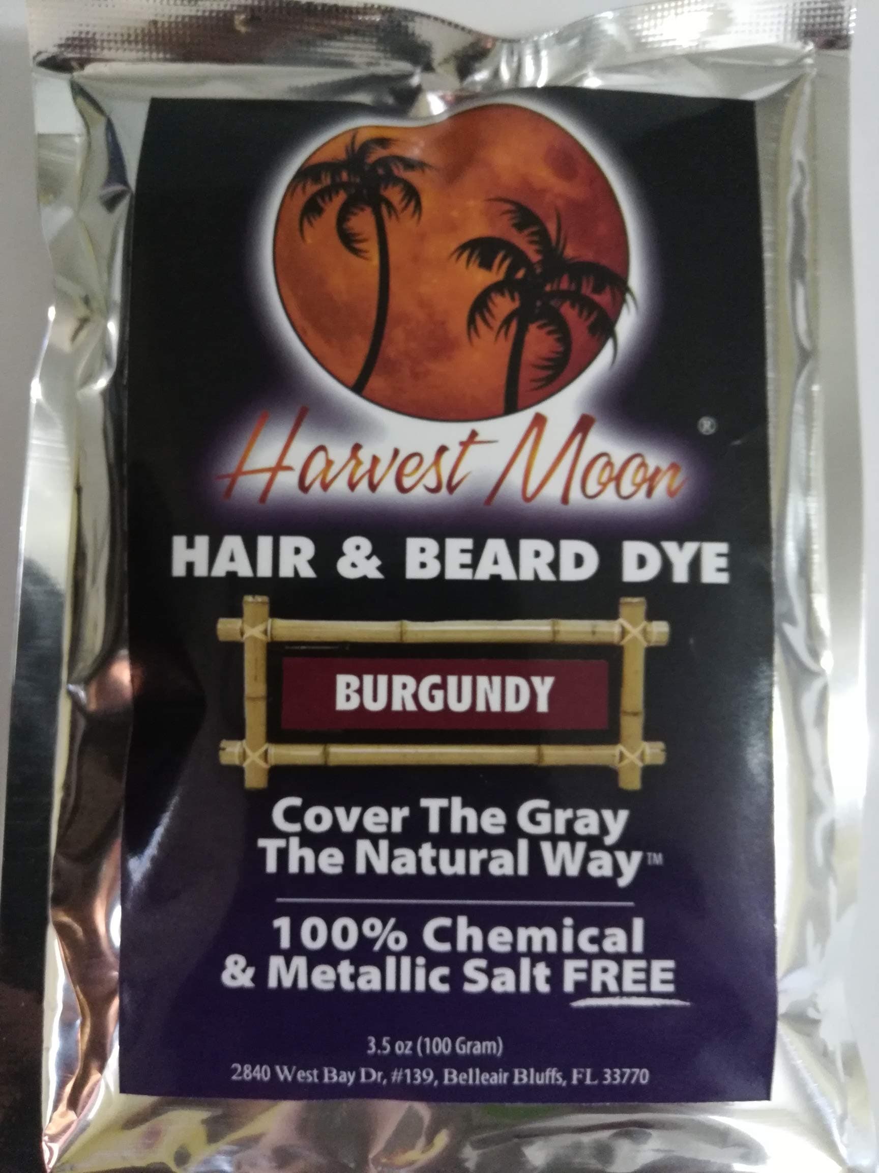 Natural Burgundy Beard Dye - 100 Grams