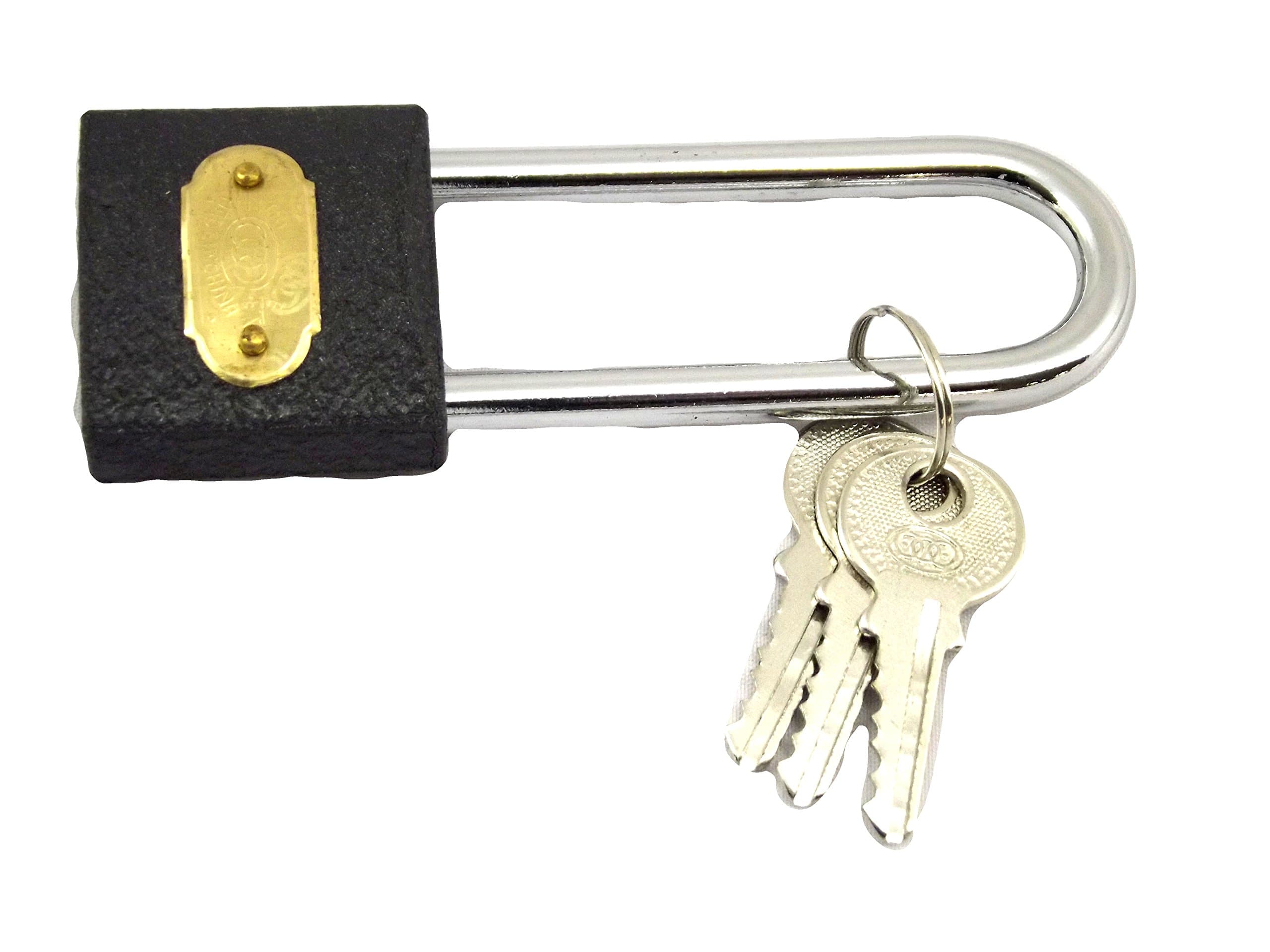 PAYLESS TRADING Iron Padlock Long Shackle by PAYLESS Hardware (38mm)