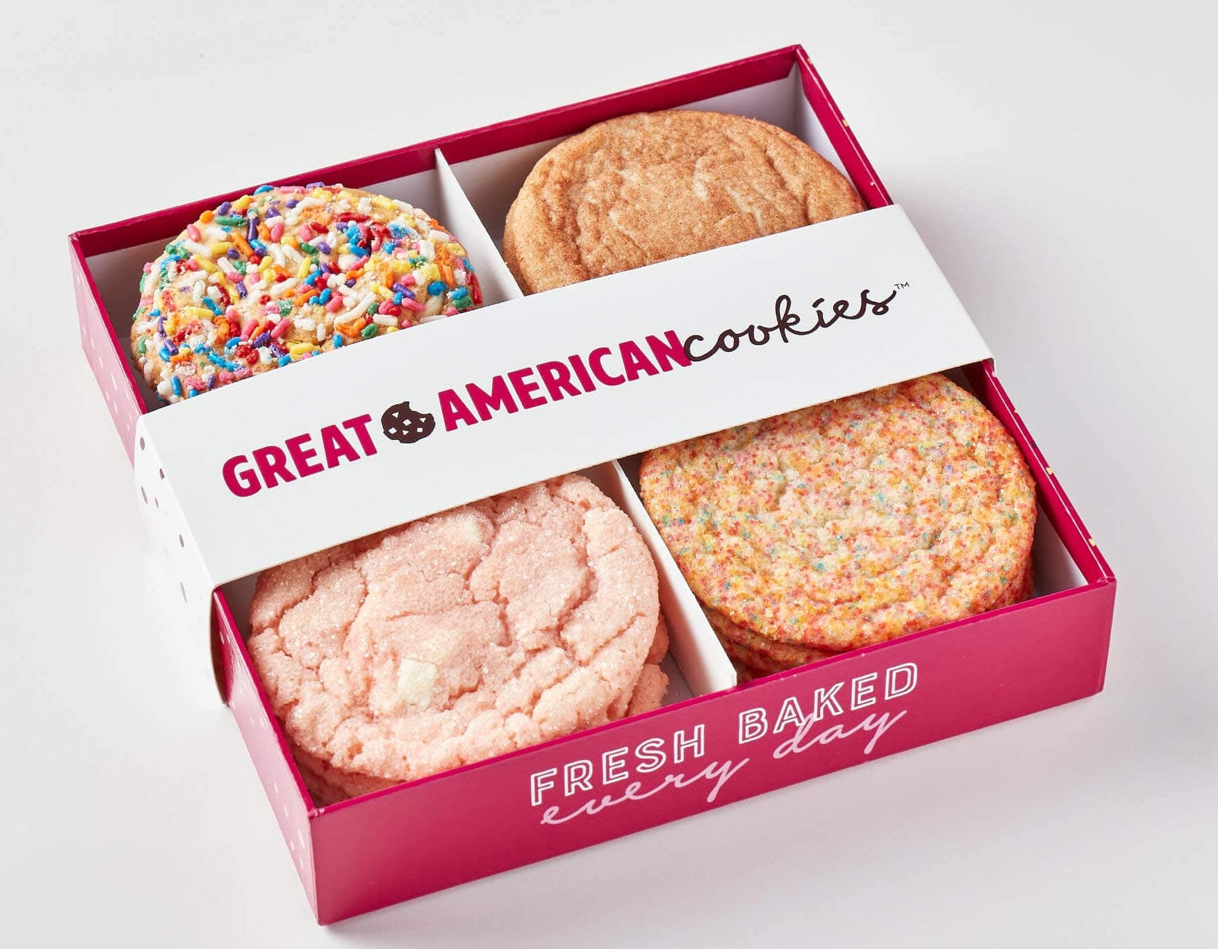 Great American Cookies - 12 Spring Assorted BoxFresh Baked Assorted Cookies - Baked Daily, Hand Scooped and Never Frozen - Great for birthday, graduation, parties, or special events