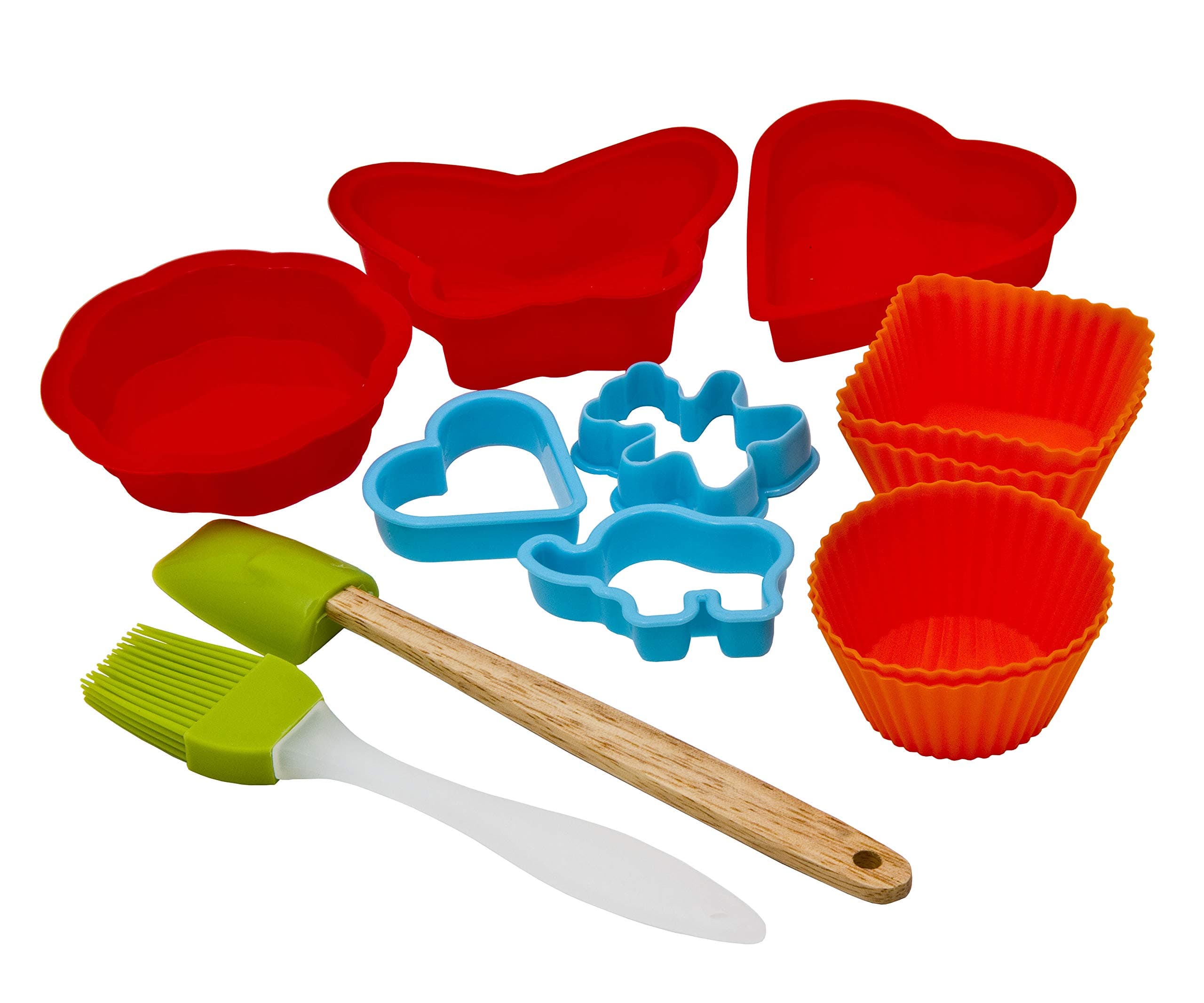 11 Piece Silicone Baking Moulding Set