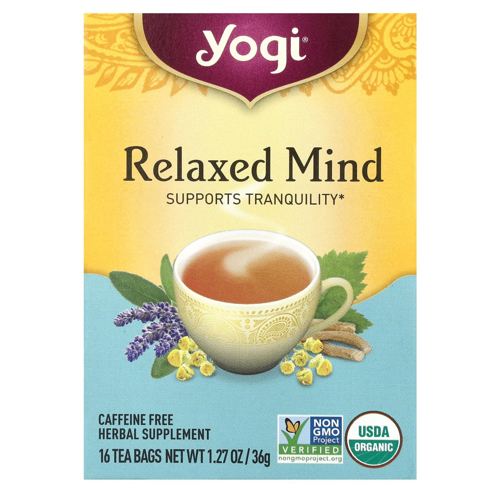 Yogi Relaxed Mind Tea - 16 Tea Bags
