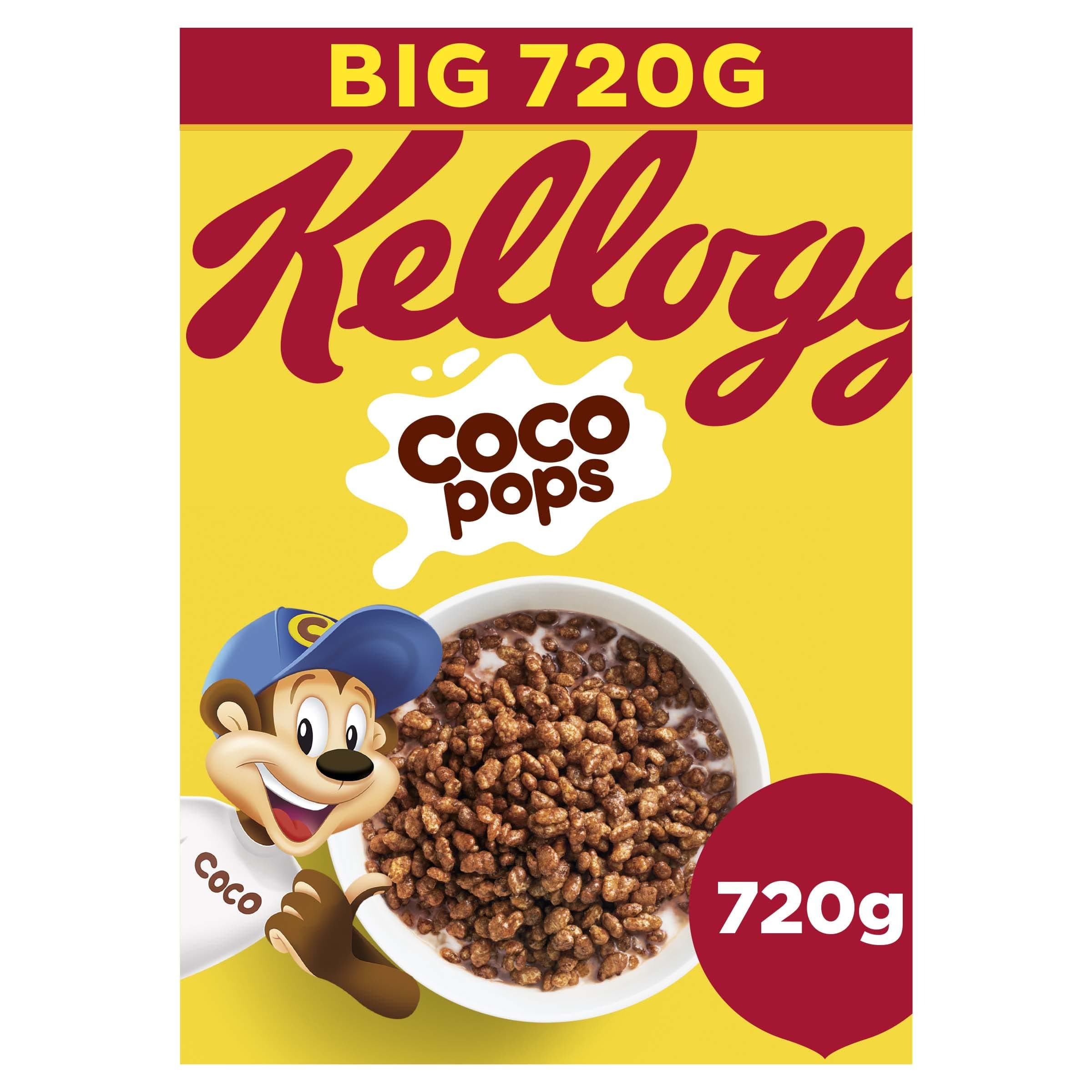 Kellogg's Coco Pops Breakfast Cereal Big Box, 720g