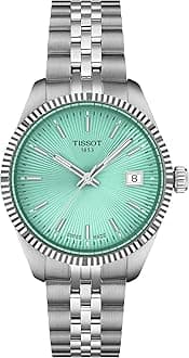 Ballade, Swiss Quartz Watch for Women, 34 mm, Stainless Steel Case and Bracelet, Mint Green Dial, T1562101109100