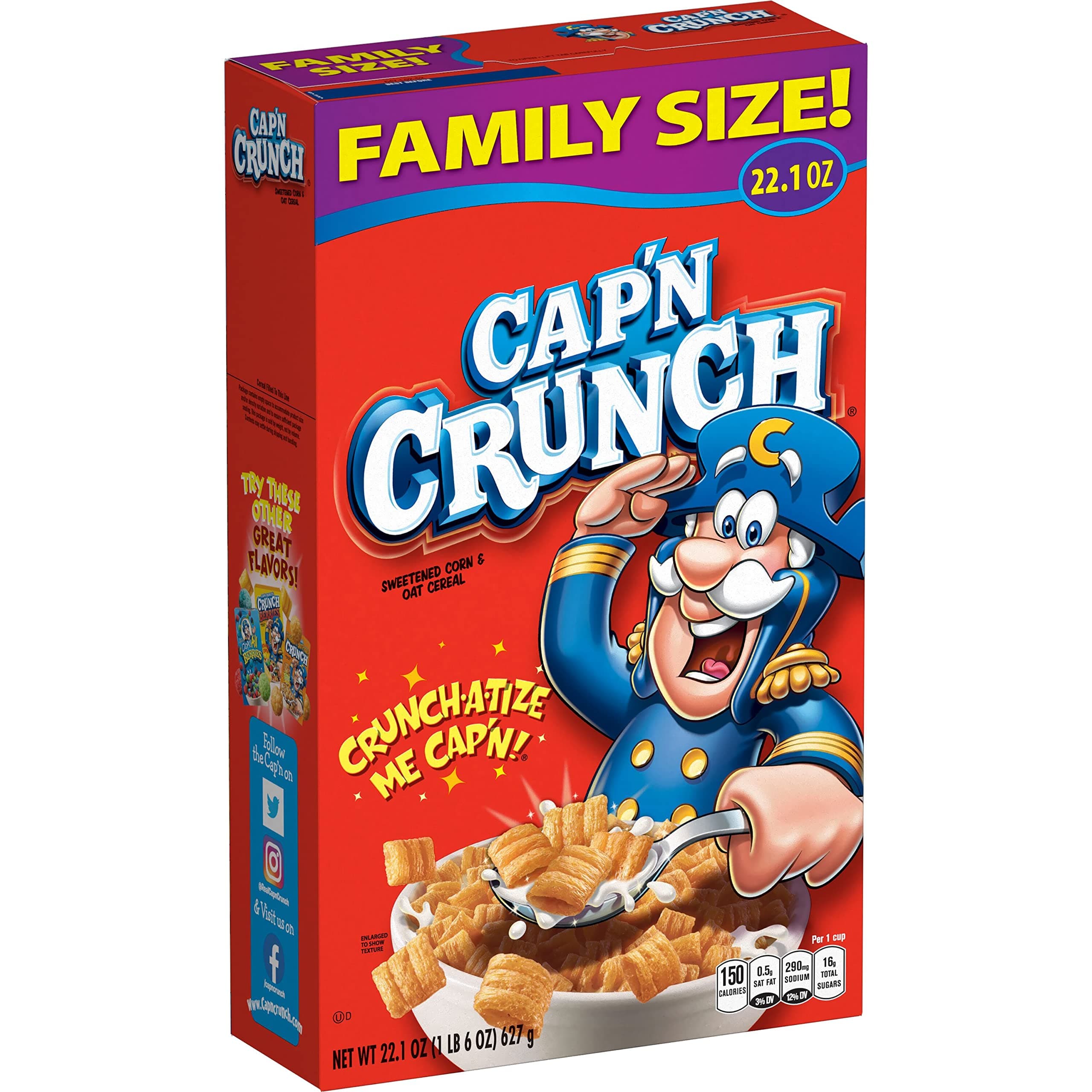 Cap'n Crunch Cereal Original 626.5g Box