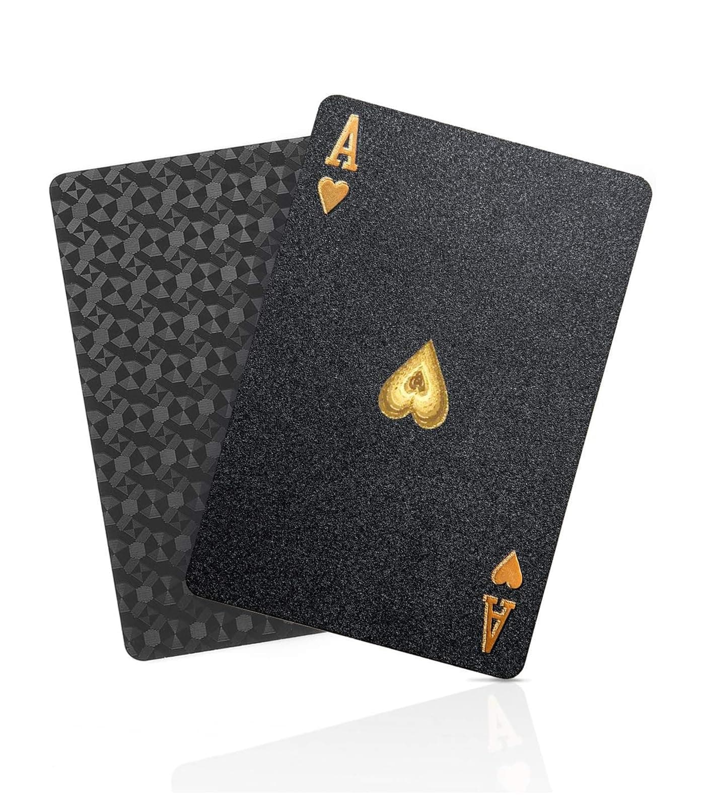 BIERDORF SolarMatrix Diamond Plastic Poker Cards Deck (Black)