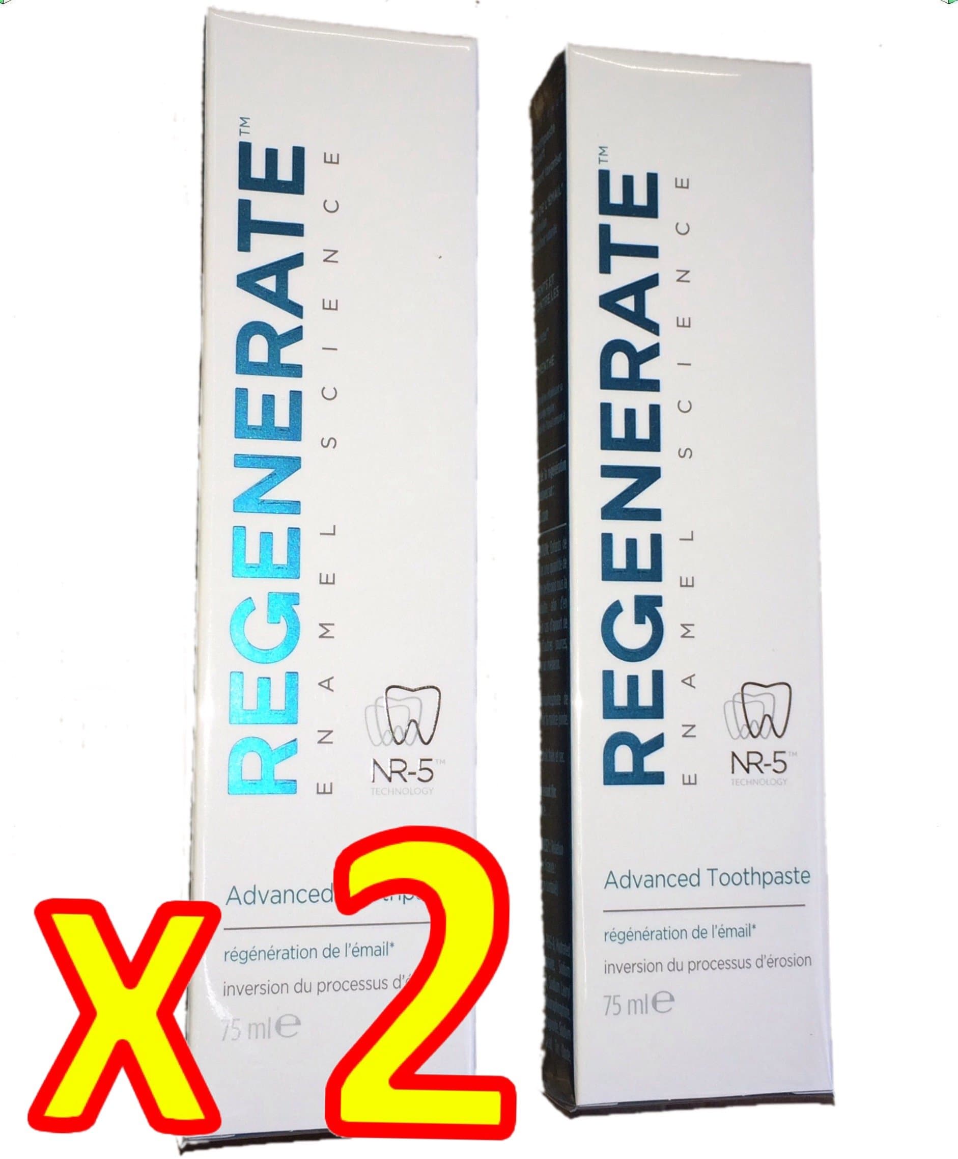 Regenerate Enamel Science Advanced Toothpaste- Pack of 2 (75ml)