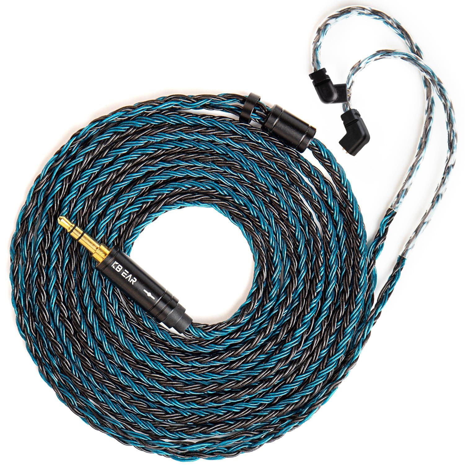 KBEAR ST16 Plus Long IEMs Earphone Cable with QDC-Type Pin for KZ ZSN/ZSN PRO /EDX PRO/ZS10 PRO/ZSN PRO X/ZS12 PRO X/ZSX/ZAS/ZVX/AS16/ZAR/DQS/ASX/D-Fi/Castor/PR2/PR3/ZEX CCA CRA/C12/C10PRO (QDC 3.5MM)