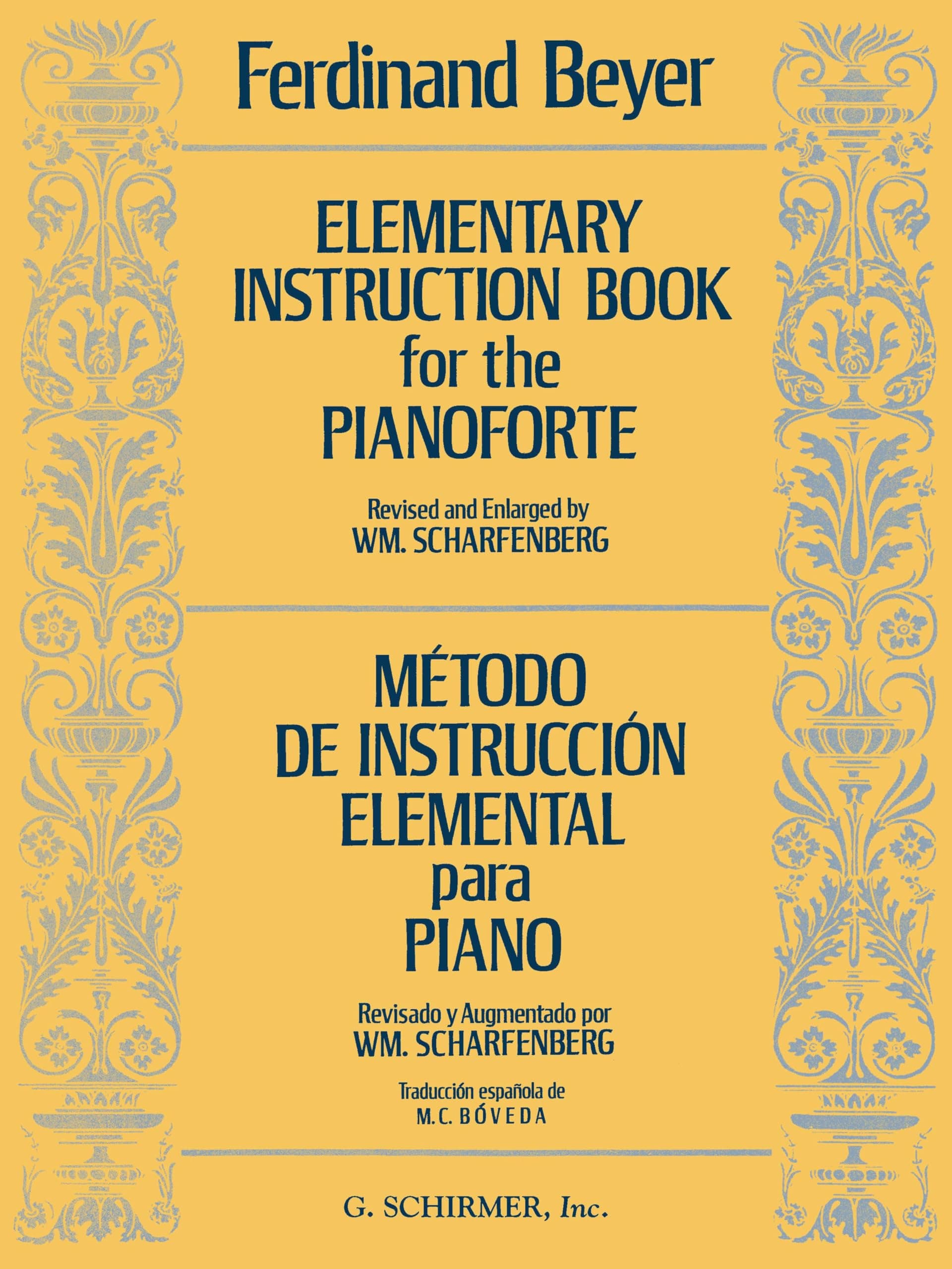 Elementary Instruction Book for the Pianoforte by Ferdinand Beyer | Beginner Piano Book for Kids and Adults | Piano Sheet Music for 3 or 4 Hands | Classical and Contemporary Piano Exercises