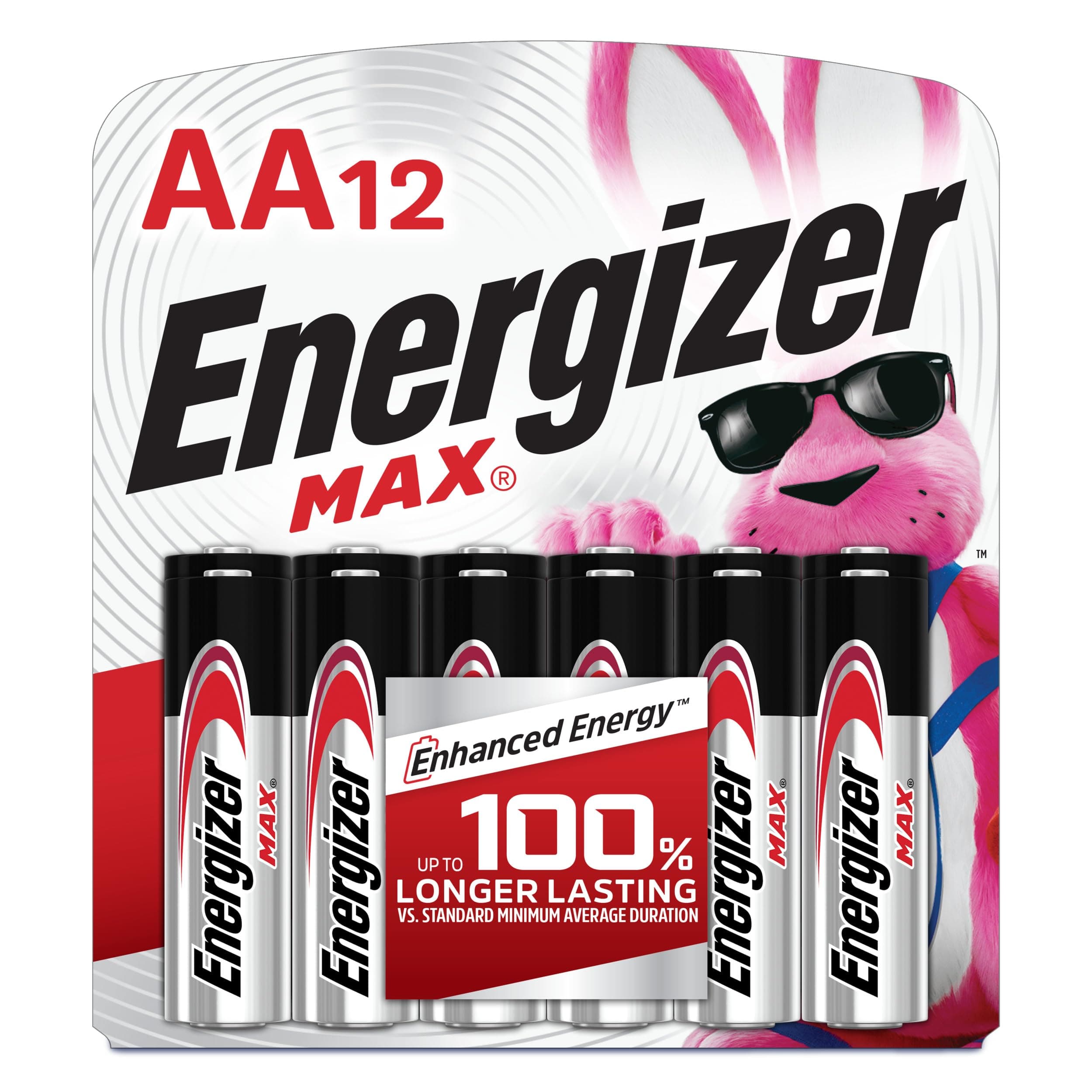 Energizer MAX AA Batteries, 12 Pack, Double A Alkaline Batteries
