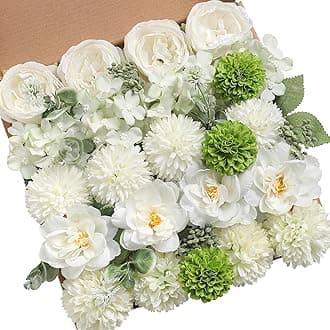 Serra Flora Artificial Flowers Combo for DIY Centerpieces Arrangements Wedding Bridal Bouquet Baby Shower Cake Flower Home Decor