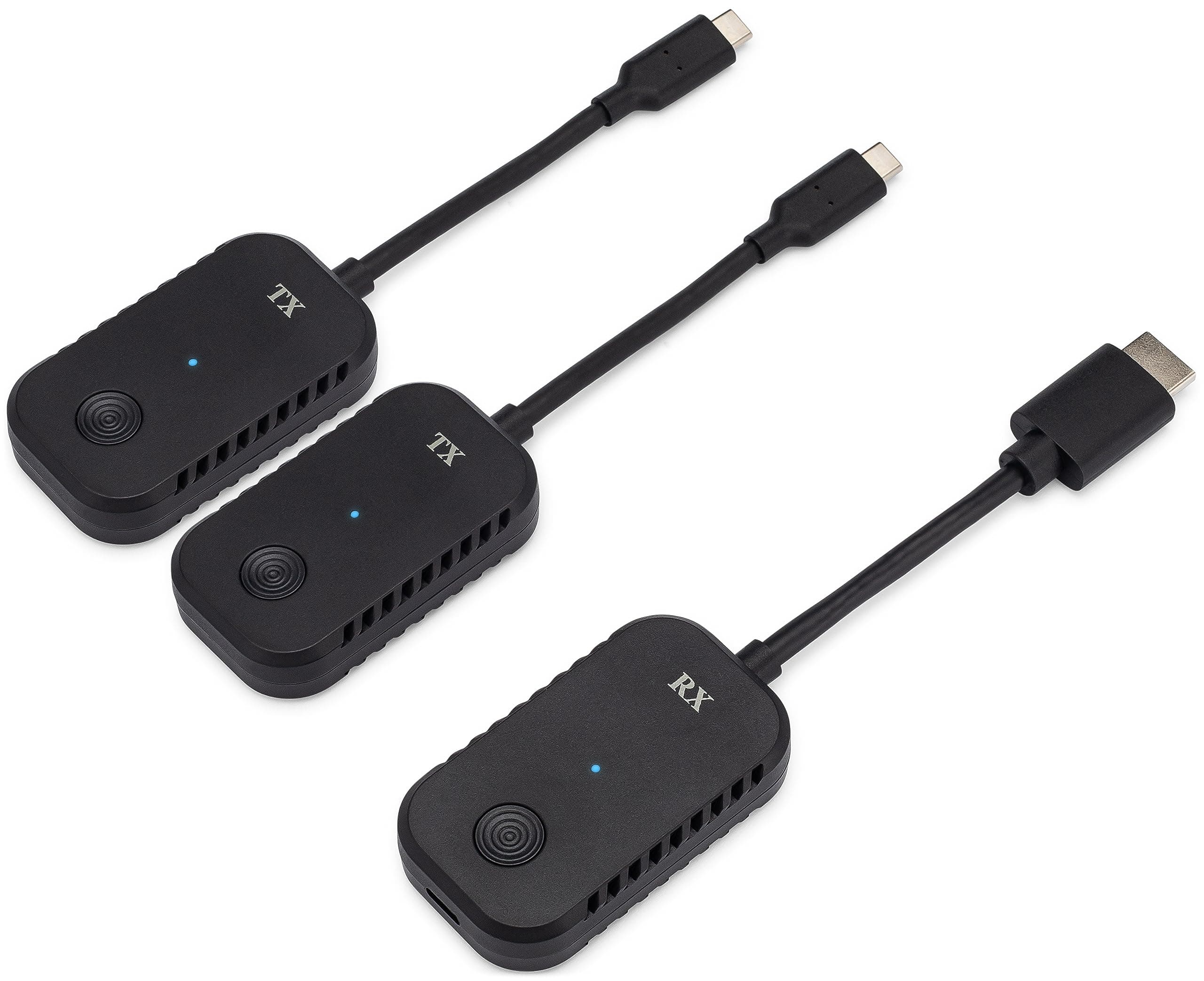 Present+Share (USB-C Edition) - Wireless Presentation & Video Broadcasting System for Laptops & Smartphones (2 USB-C Transmitters, 1 HDMI Receiver)