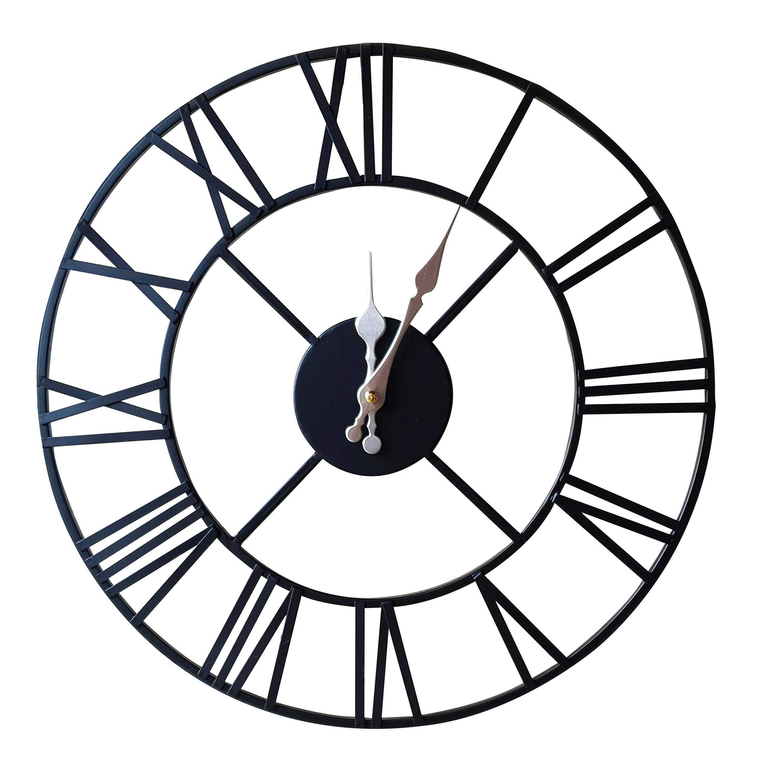 Black Iron Skeleton Clock