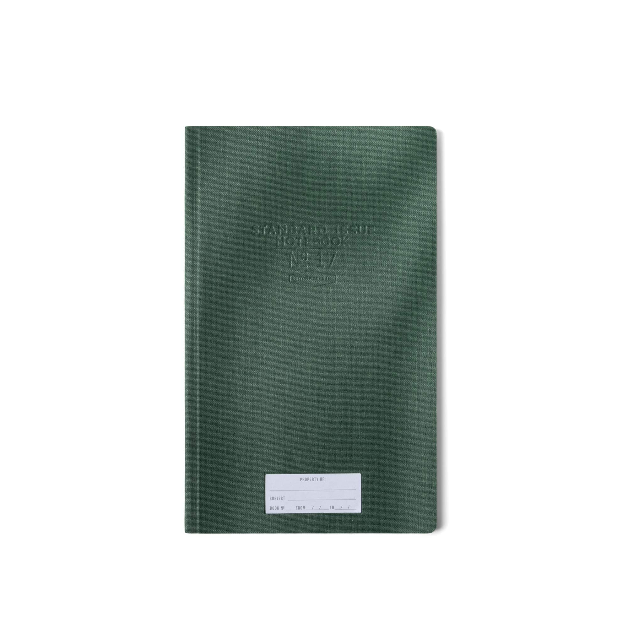 Green Standard Issue No. 17 Hardcover Notebook