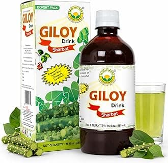 BASIC AYURVEDA Giloy Juice Drink Sharbat – 16.23 Fl Oz (480ml) | Herbal Tinospora Cordifolia Juice | Refreshing Daily Drink for Wellness & Balance | No Added Sugar or Preservatives