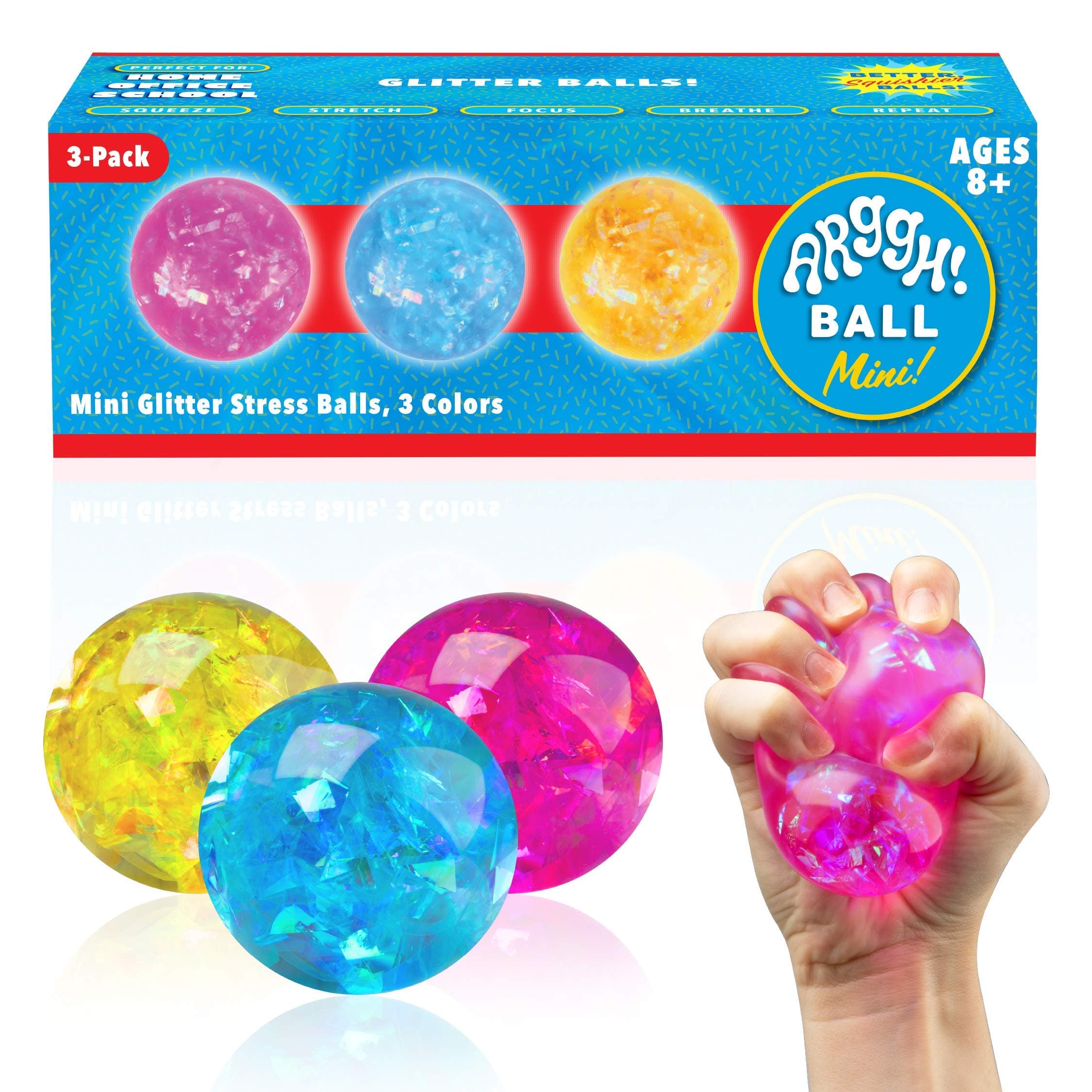 Arggh Mini Glitter Stress Balls