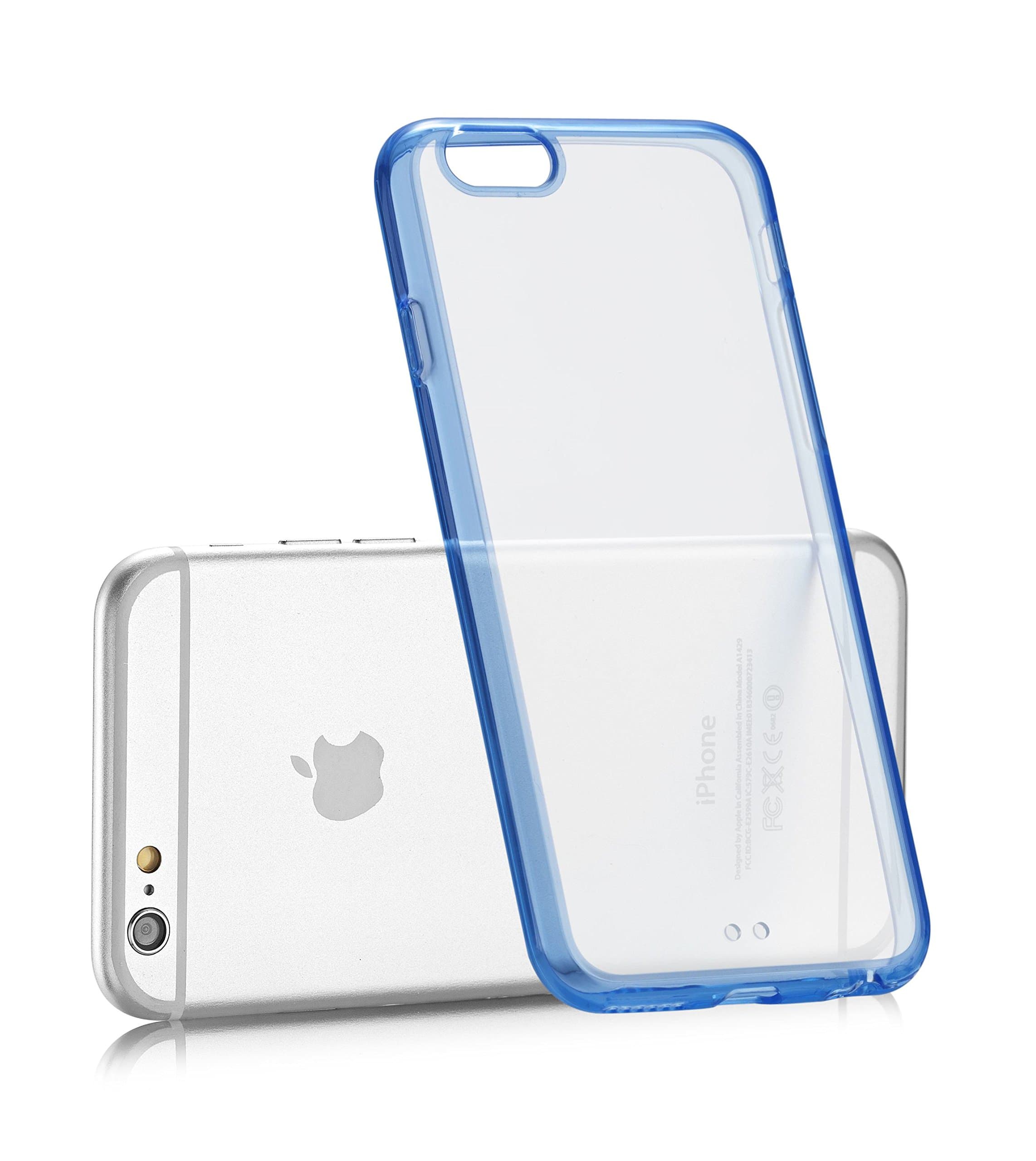 iPhone 6s/6 Case - icefox (TM) Hybrid Bumper Best Case Cover for iPhone 6s/6 4.7 inch - Ultra Slim Protective Carrying Case- Air Case Cushion Technology Corners (blue)