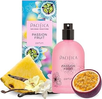 Pacifica Passion Fruit Perfume – Tropical Fruity Floral Clean Perfume for Women with Passionfruit, Pineapple & Vanilla, Vegan, Non-Toxic, Beachy Summer Scent (2 fl oz)