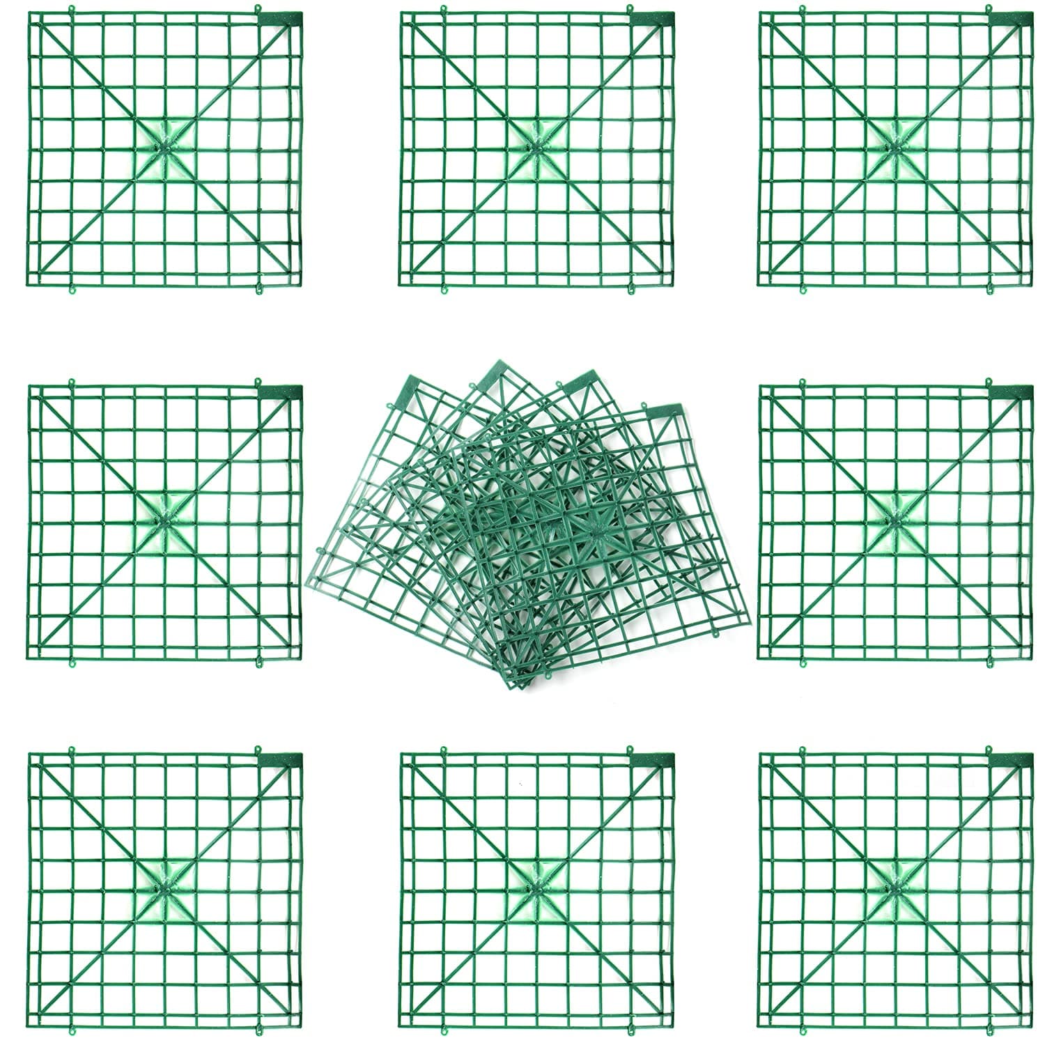 Artificial Flower Grid Panels,DIY Flowers Wall Frames
