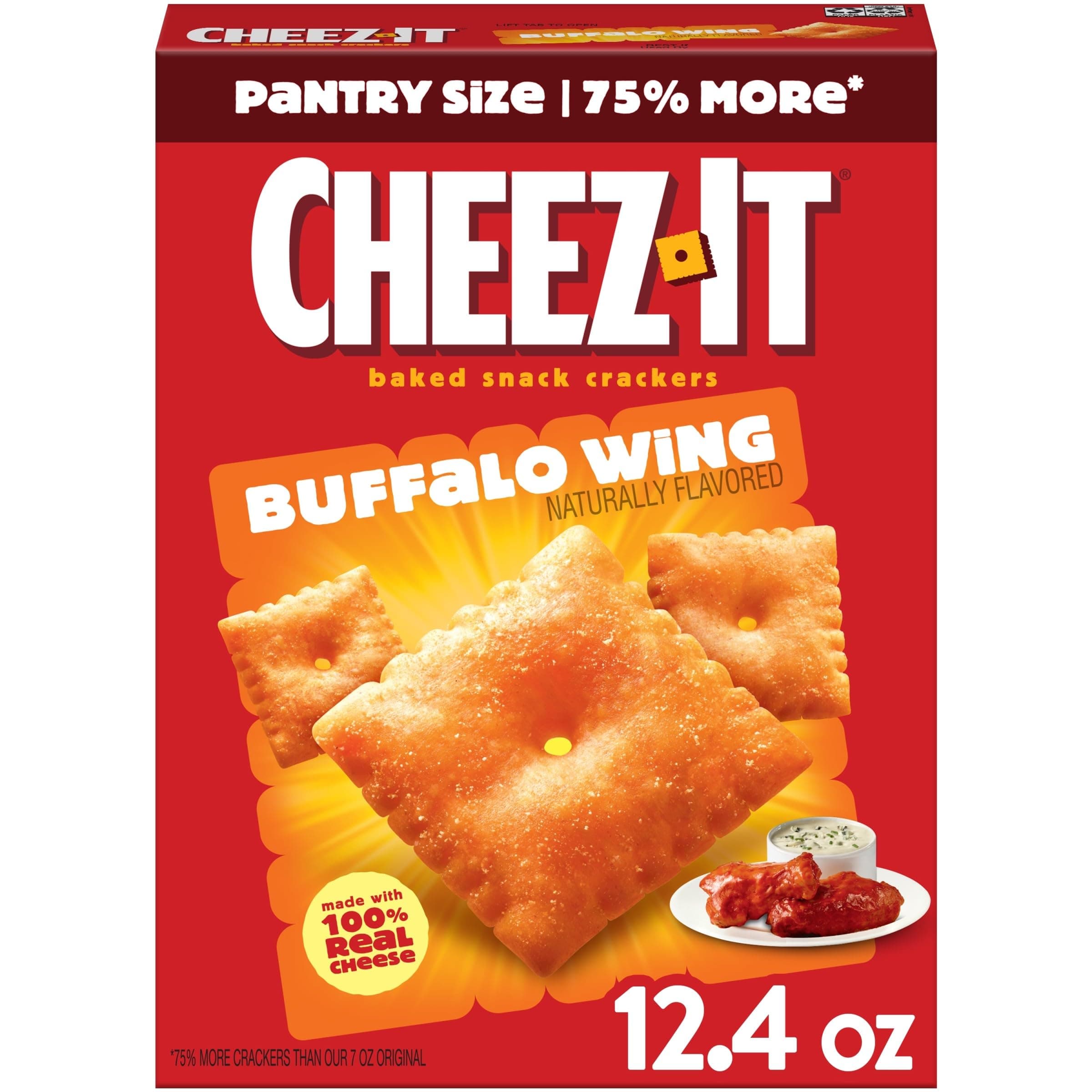 Cheez-It Snack Crackers 12.4oz Buffalo Wing Flavored