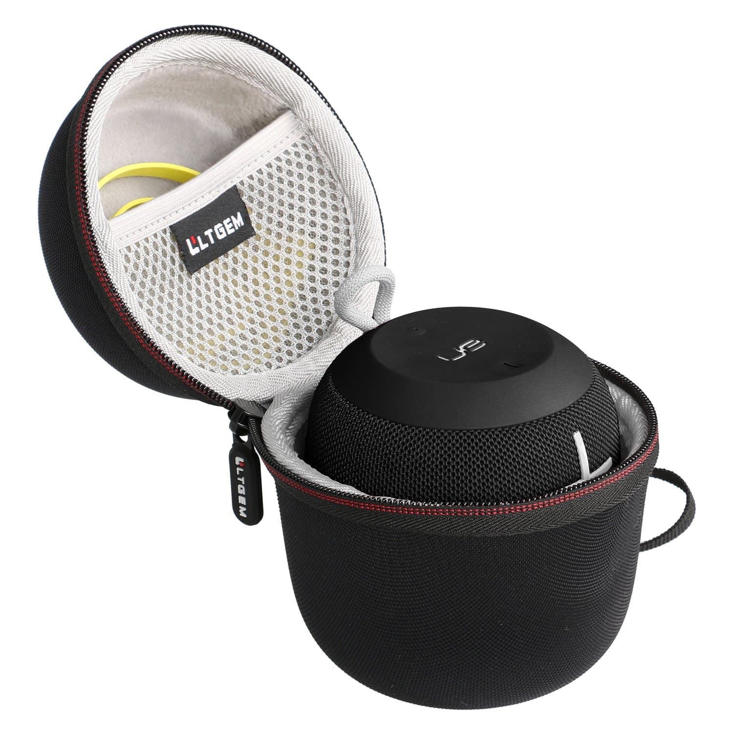 LTGEM Case Compatible with Ultimate Ears WONDERBOOM 4 / Play / 3/2 Portable Waterproof Speaker, Black+Gray