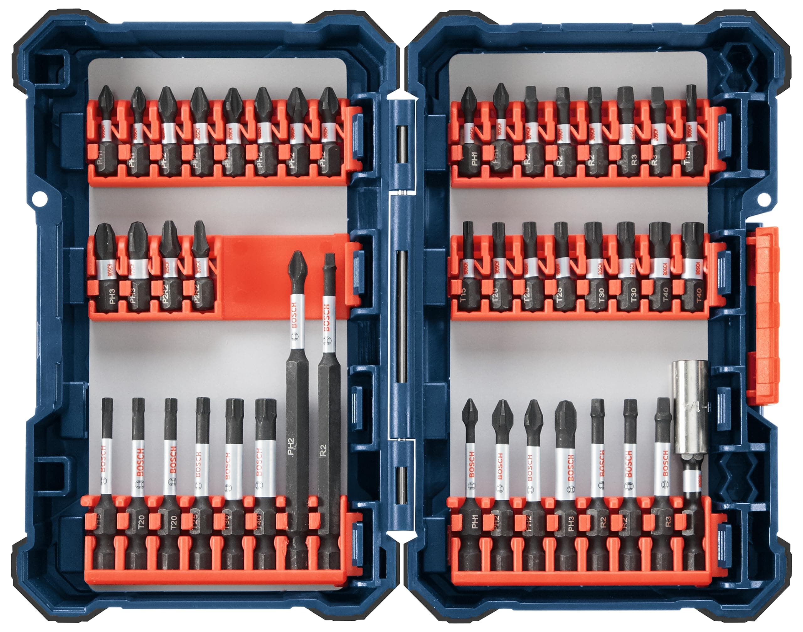 SDMS44 44-Piece Assorted Impact Tough Screwdriving Custom Case System Set for Screwdriving Applications