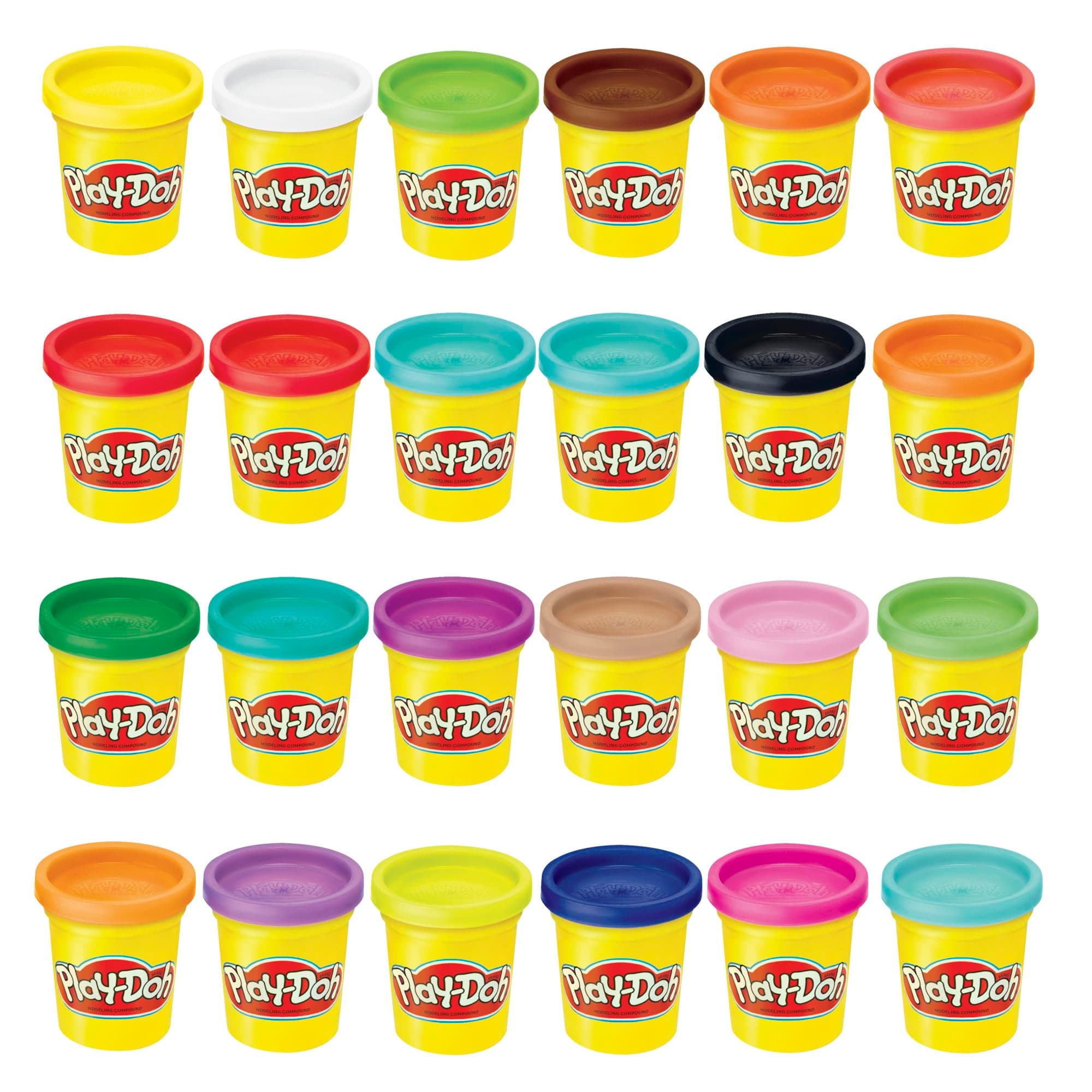 Modeling Compound 24-Pack Case of Colors, Non-Toxic, 3 Oz Cans of Assort. Colors, Back to School Classroom Supplies, Preschool Toys, Ages 2+ (Amazon Exclusive)