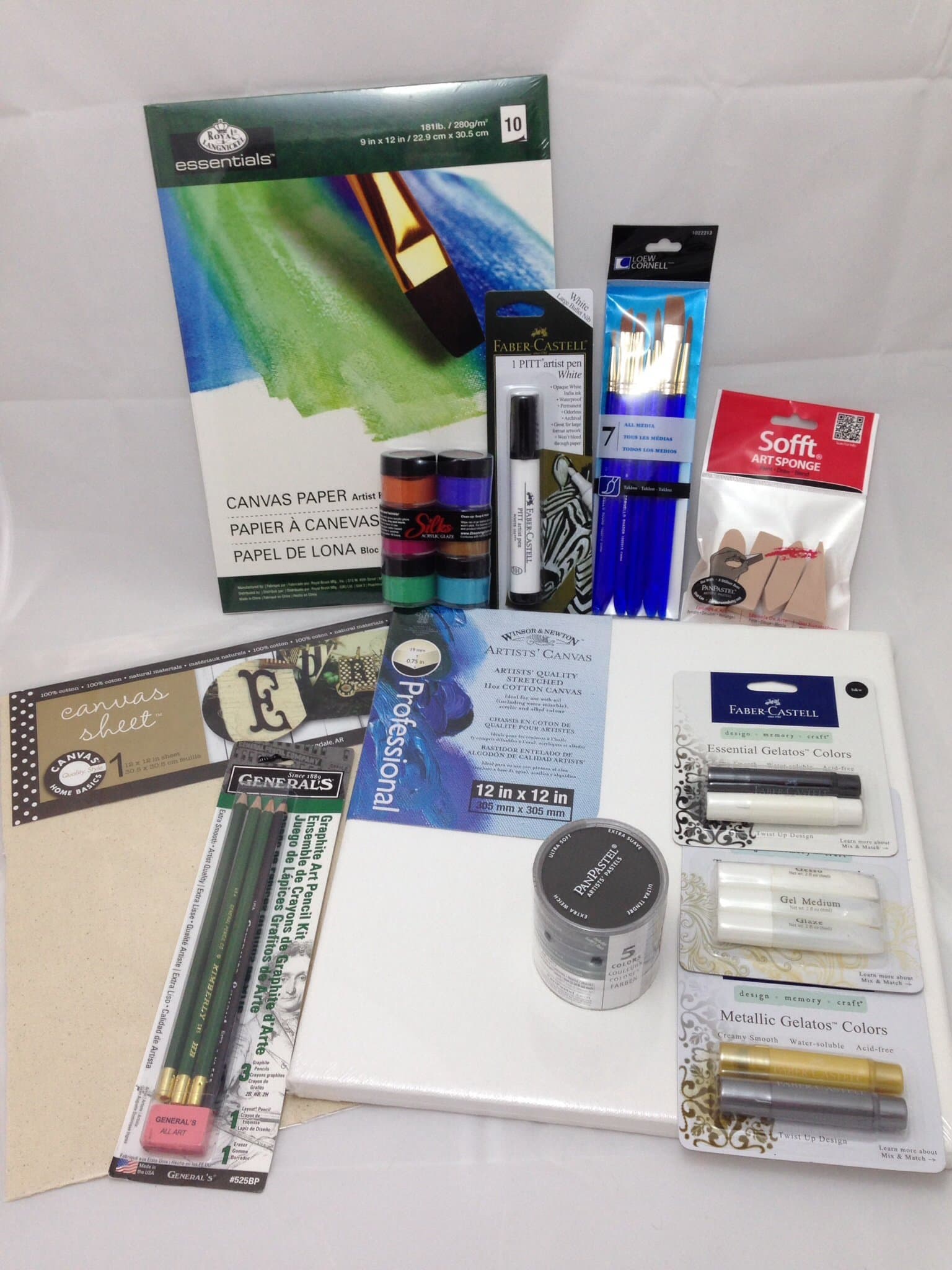 Art Kit for Mix-Media Canvas - Scrap Decor. Sensational bundle. Everything you need to creat a master piece.