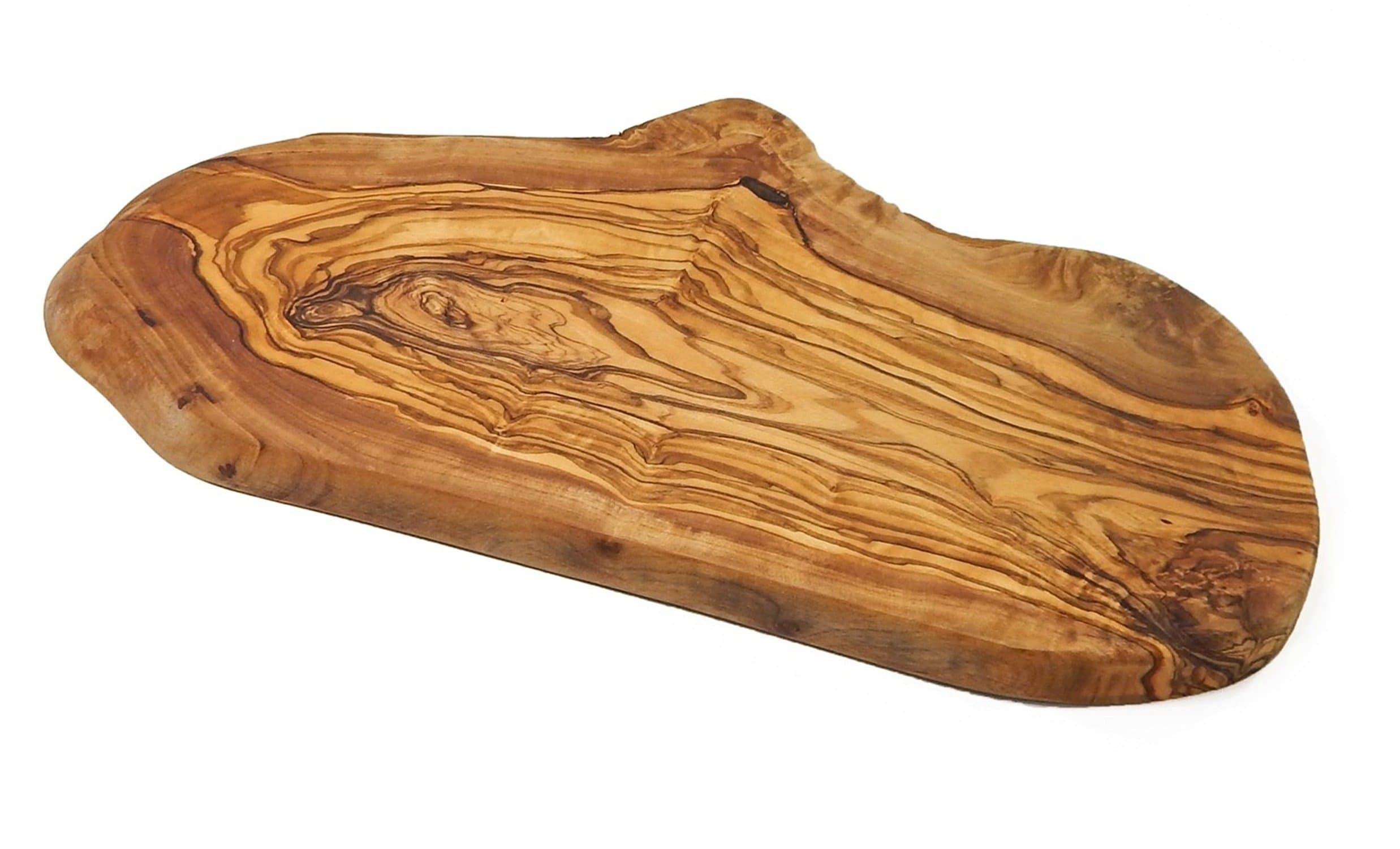 Le Souk Olivique Olive Wood Rustic Cutting/Cheese Board, Large, Natural