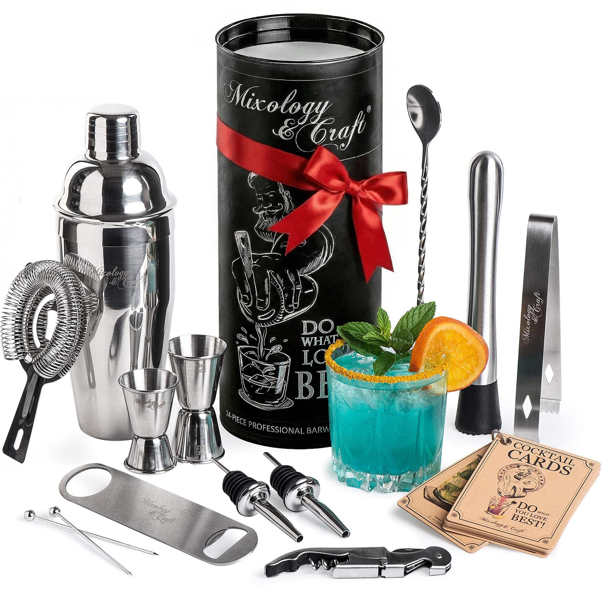 Mixology & Craft Bartender Tool Kit, 14-Pieces