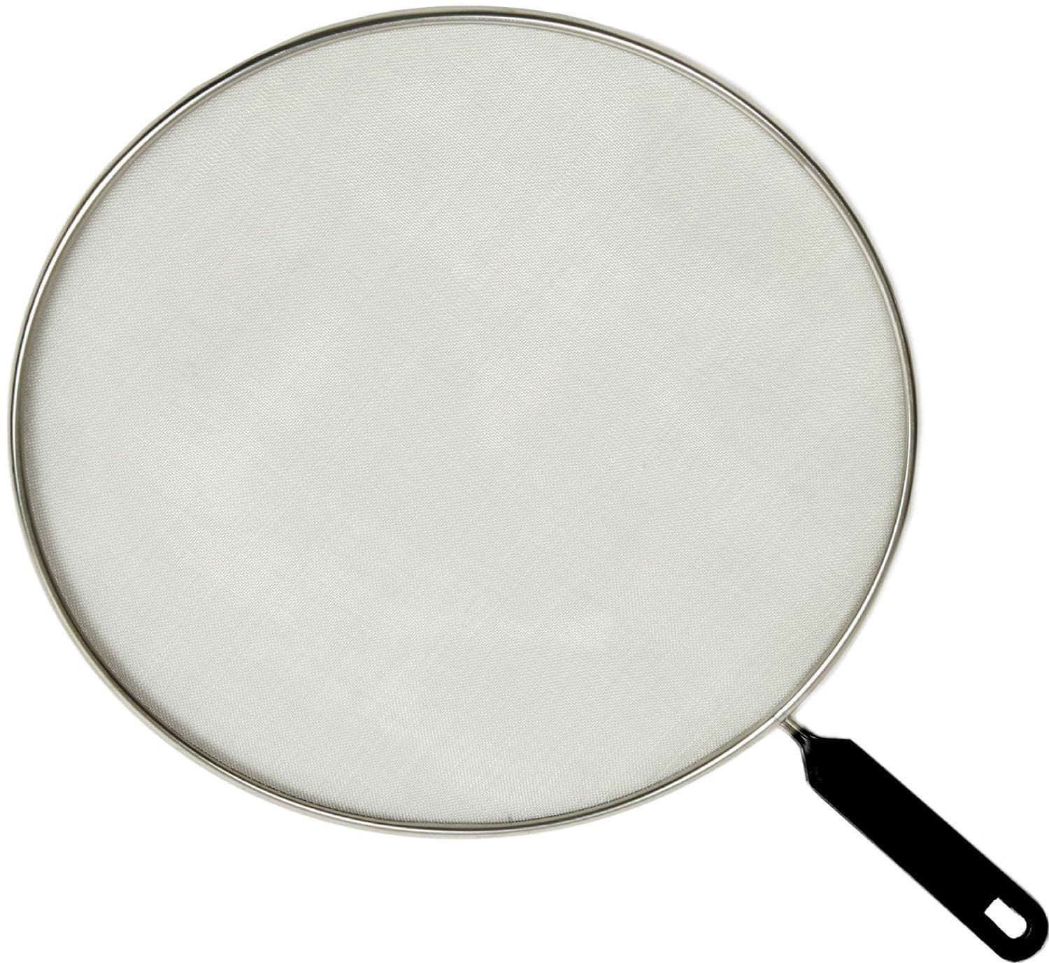Dependable Industries inc. Essentials9.5 Inch Grease Splatter Screen Guard Metal Splash Screen Protector Guards with Handle Splash-Proof Frying Pan Mesh Pot Lid Cover for Kitchen Cooking Gadgets