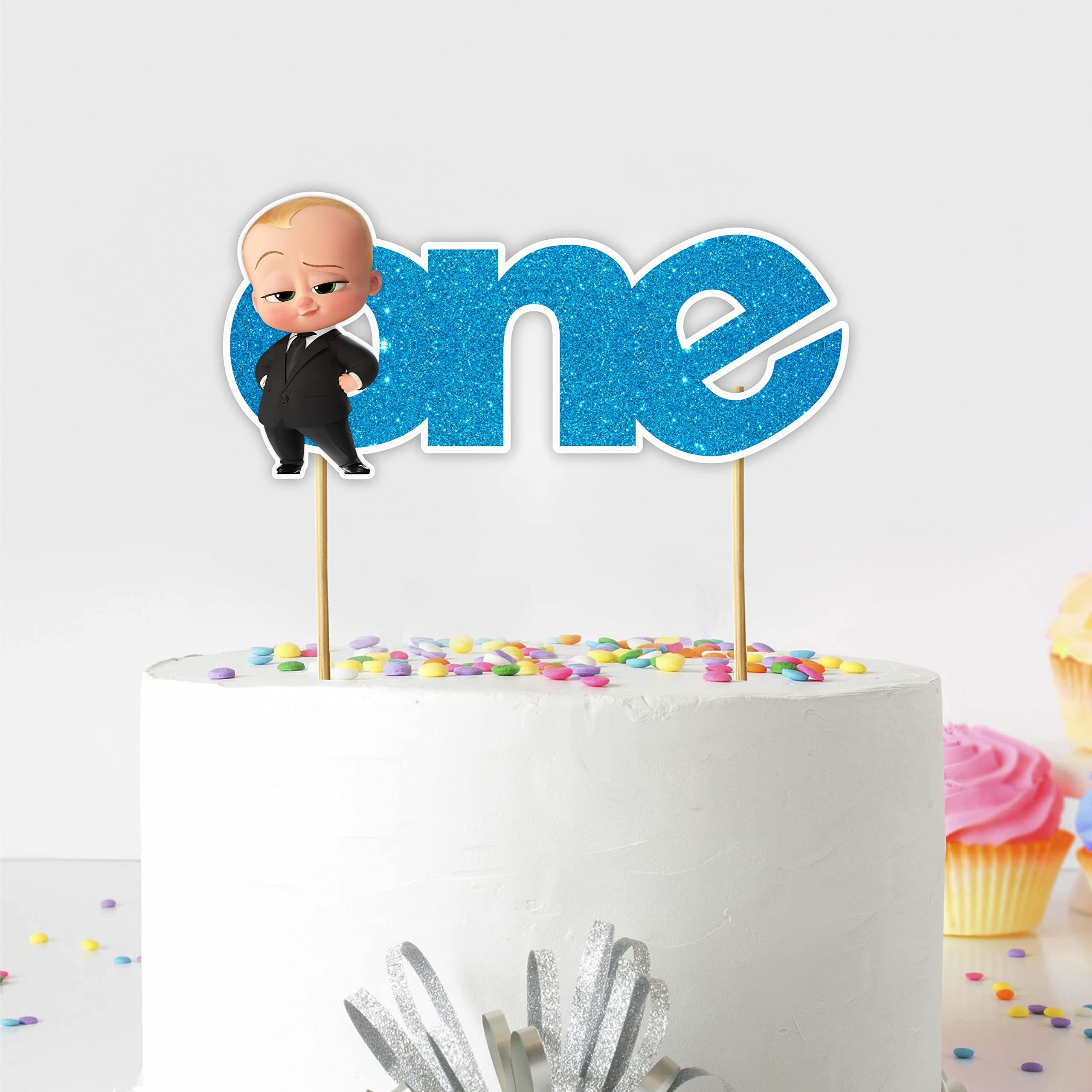 SeyalBby Boss One Cake Topper