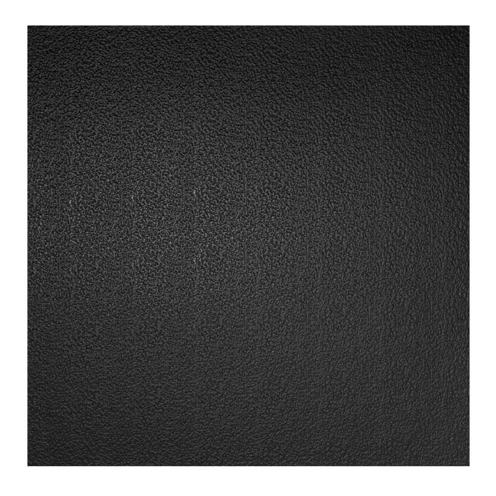 Genesis Stucco Pro Black Ceiling Tiles - Easy Drop-in Installation – Waterproof, Washable and Fire-Rated - High-Grade PVC to Prevent Breakage (6" x 6" Sample)