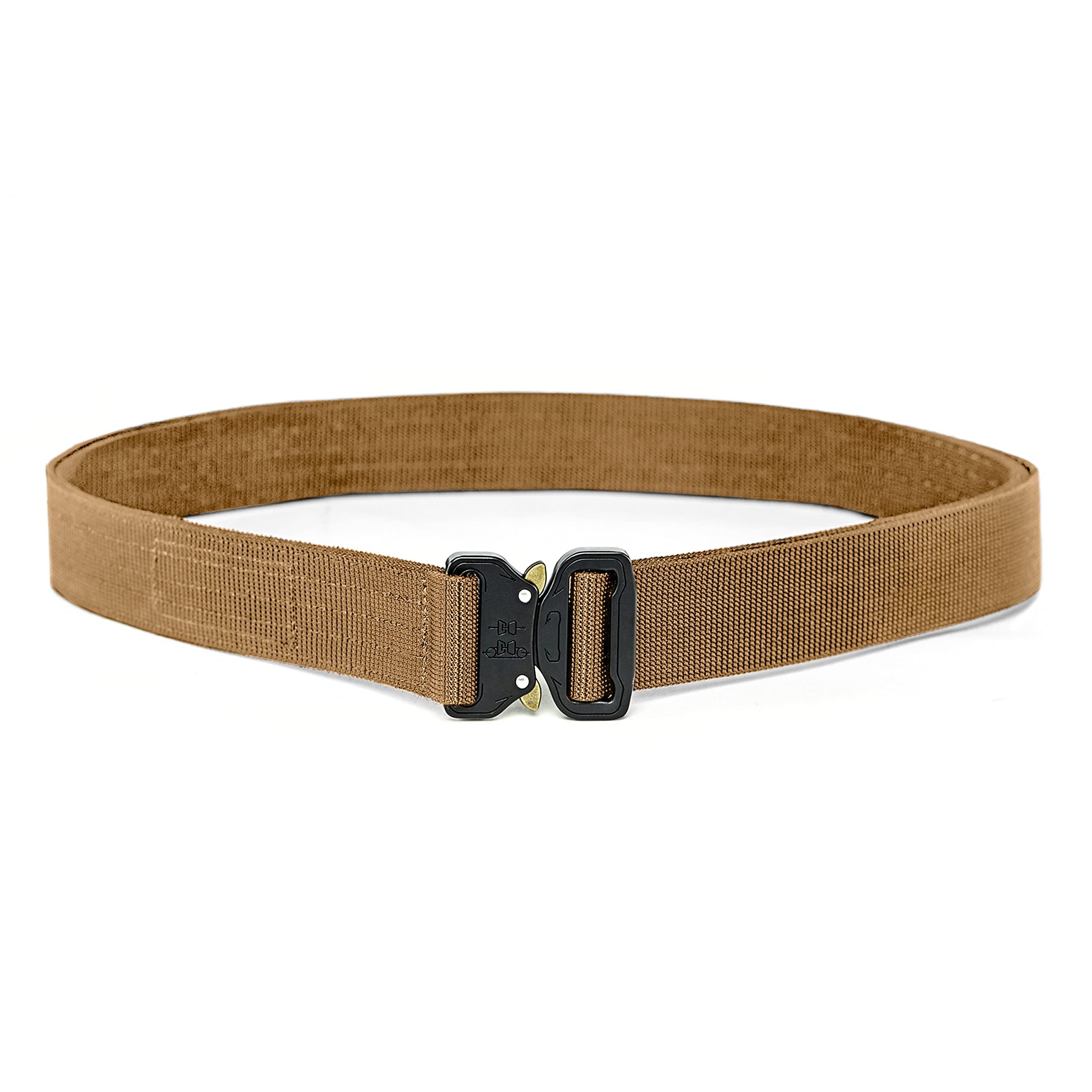 Heavy Duty Quick-Release EDC Belt - Stiffened 2-Ply 1.5” Nylon Gun Belt for Concealed Carry Holsters