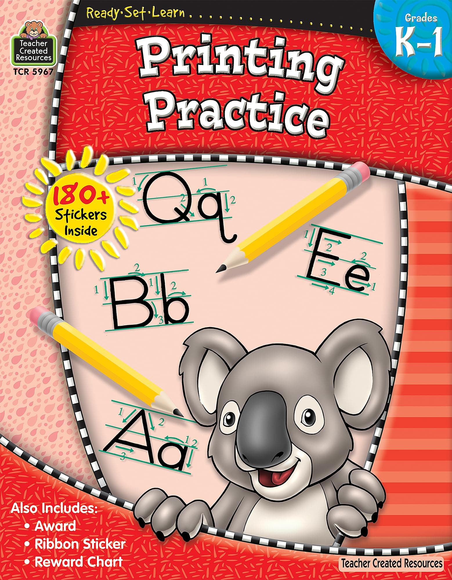 Ready•Set•Learn: Printing Practice, Grades K-1 from Teacher Created Resources