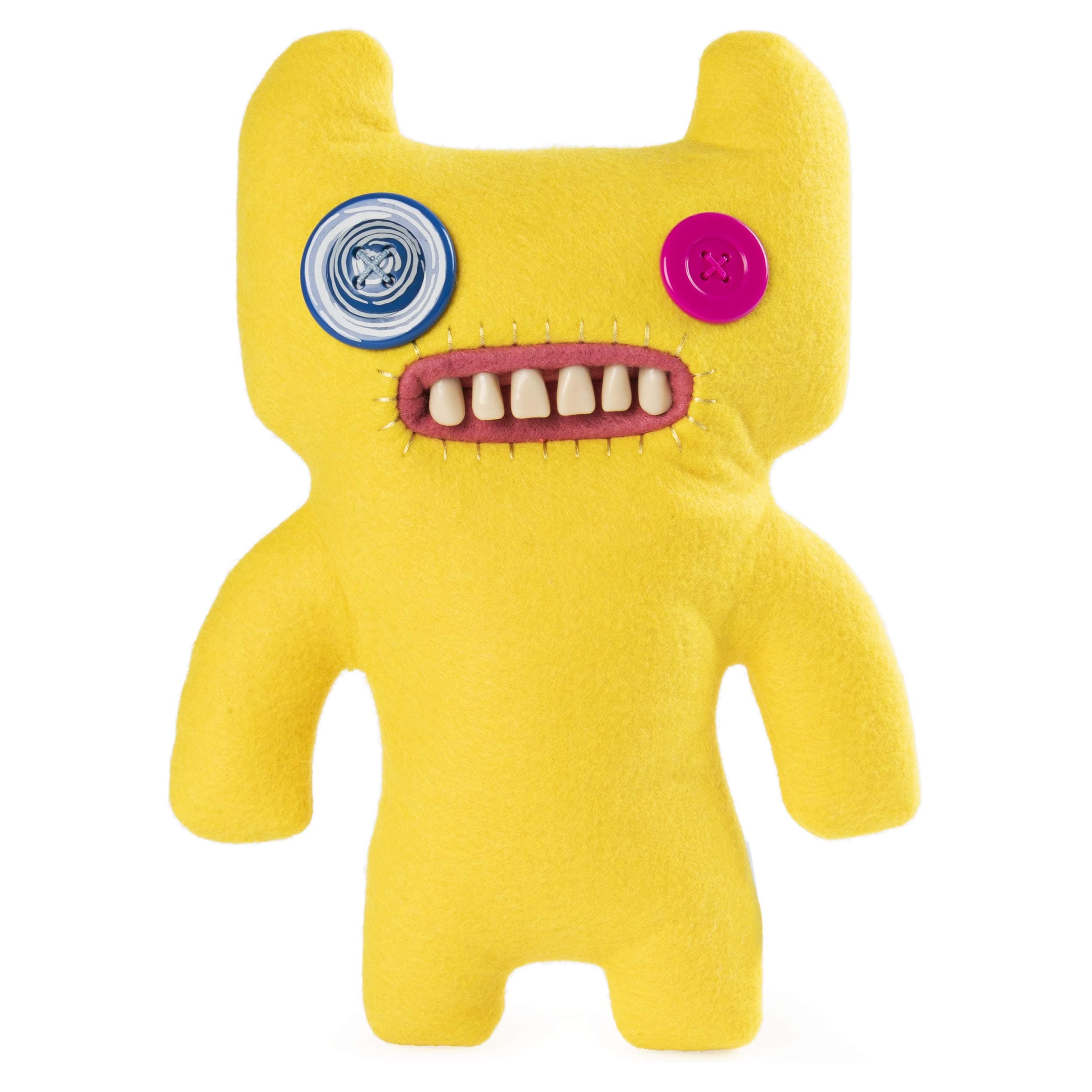 Spin Master Funny Ugly Monster Deluxe Stuffed Animal Medium 9" Plush (Indecisive Monster, Yellow)