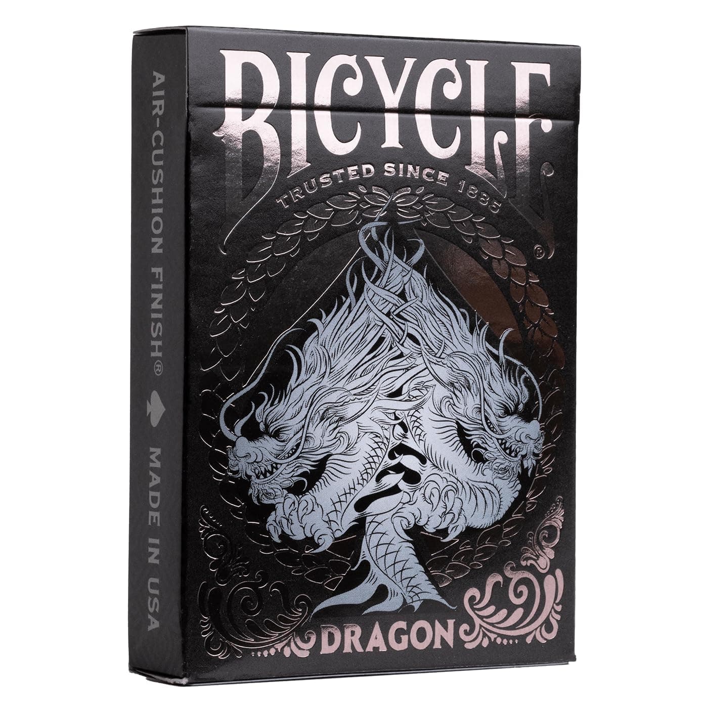 Black Dragon Silver Foil Premium Playing Cards, 1 Deck