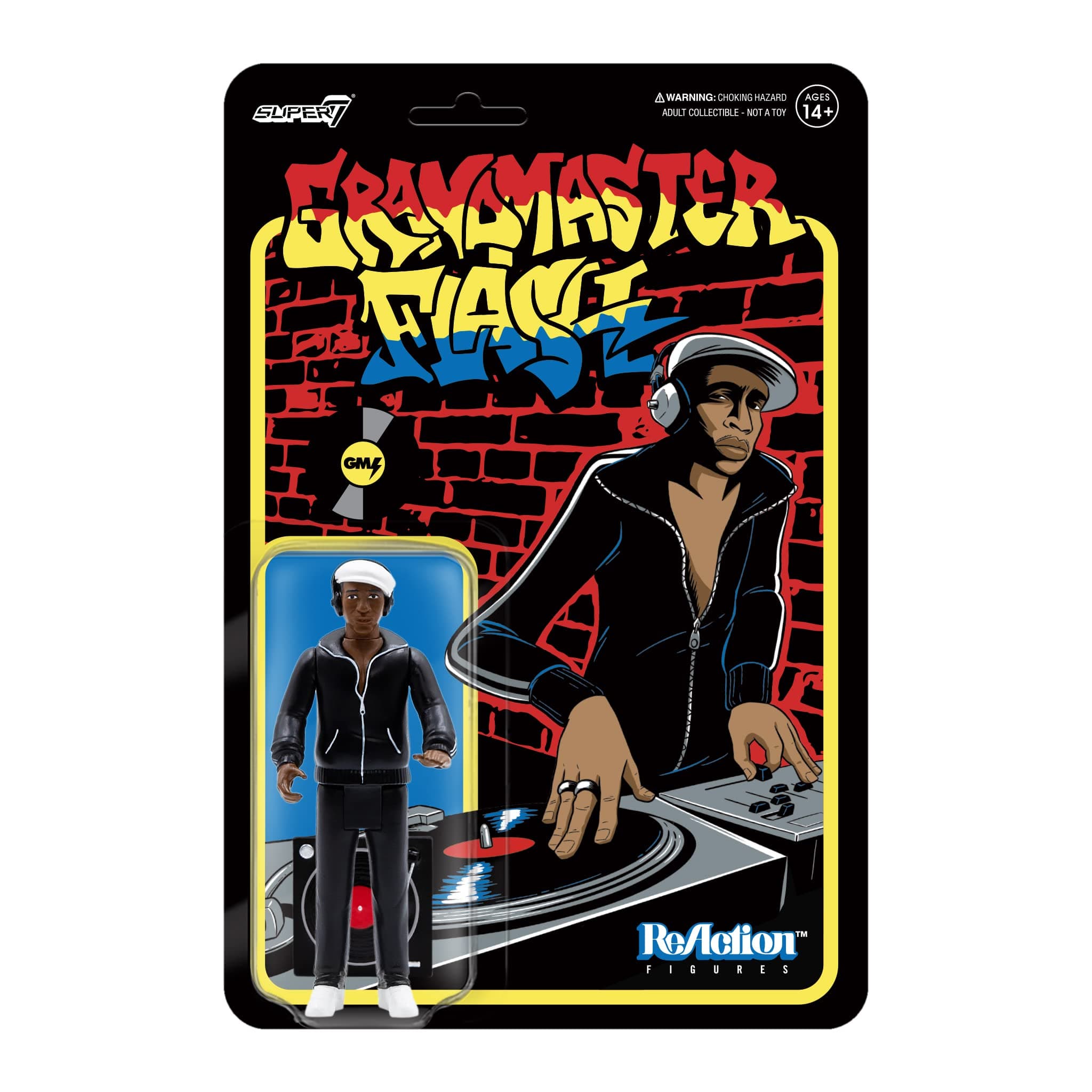 Super7 Grand Master Flash - 3.75" Grand Master Flash Action Figure with Accessories Hip Hop Collection and Retro Toys