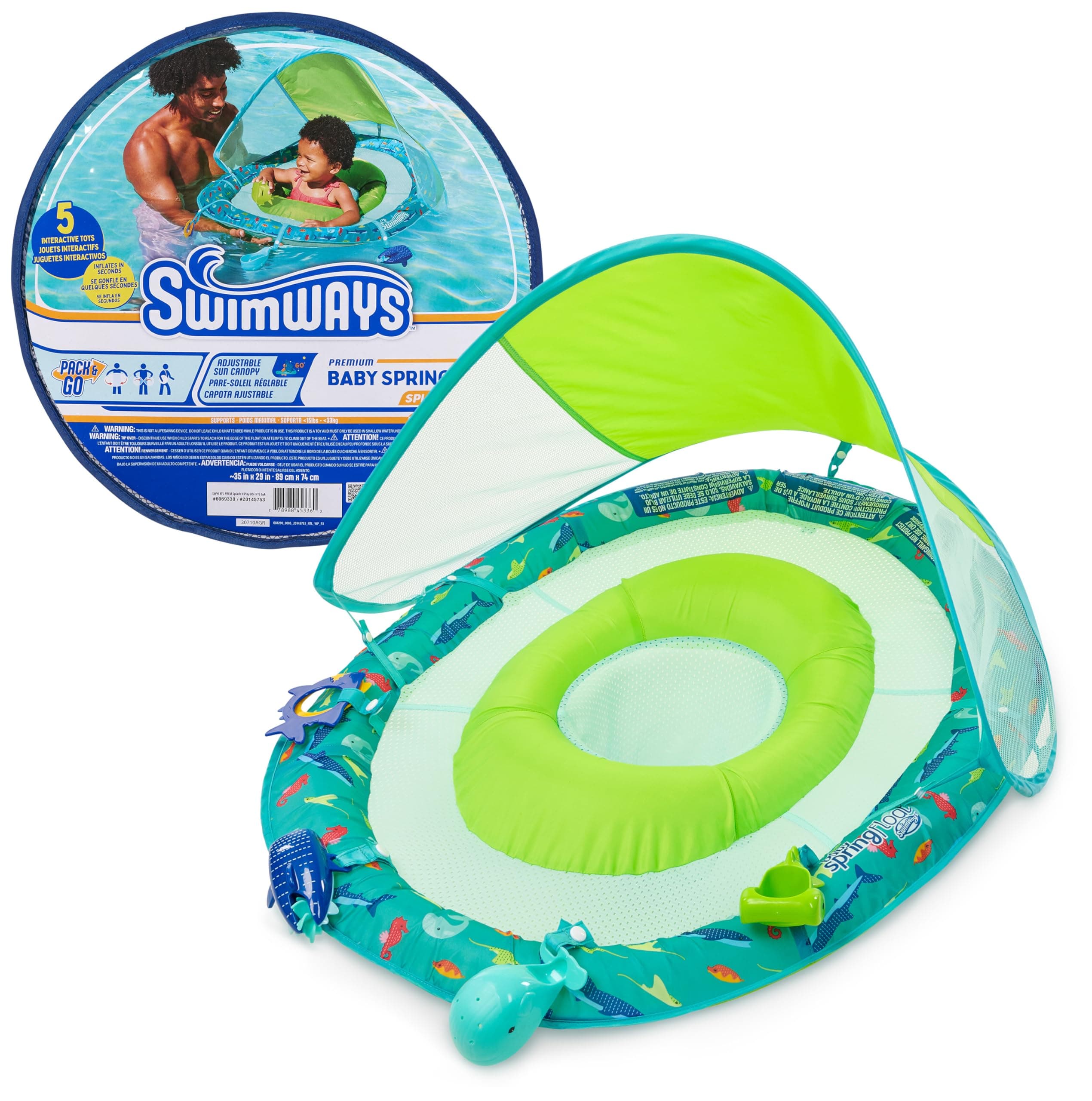 SwimWays Baby Spring Float Splash N Play