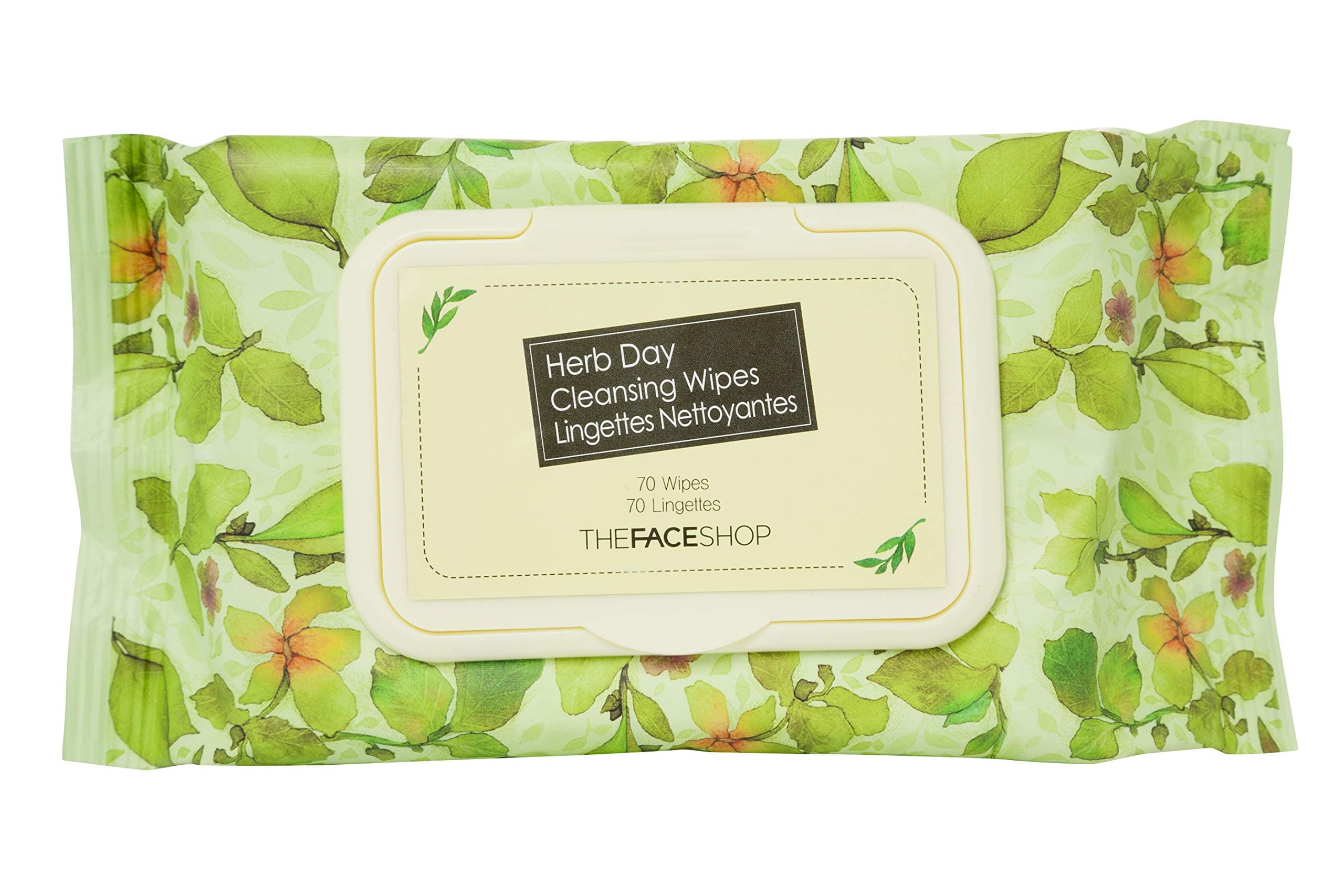 The Face Shop Herb Day Cleansing Tissue, 70 Sheets