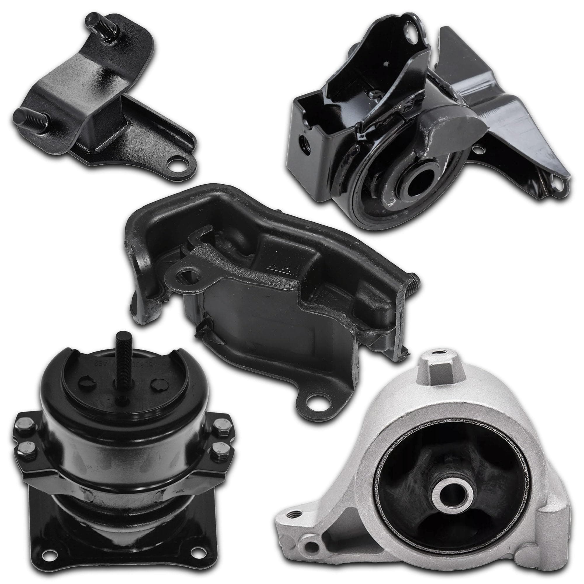 Engine Motor Mount and Transmission Mount Kit Compatible with 2001-2002 Acura MDX, 2003-2004 Honda Pilot 3.5L 4WD Front and Rear Motor Mount